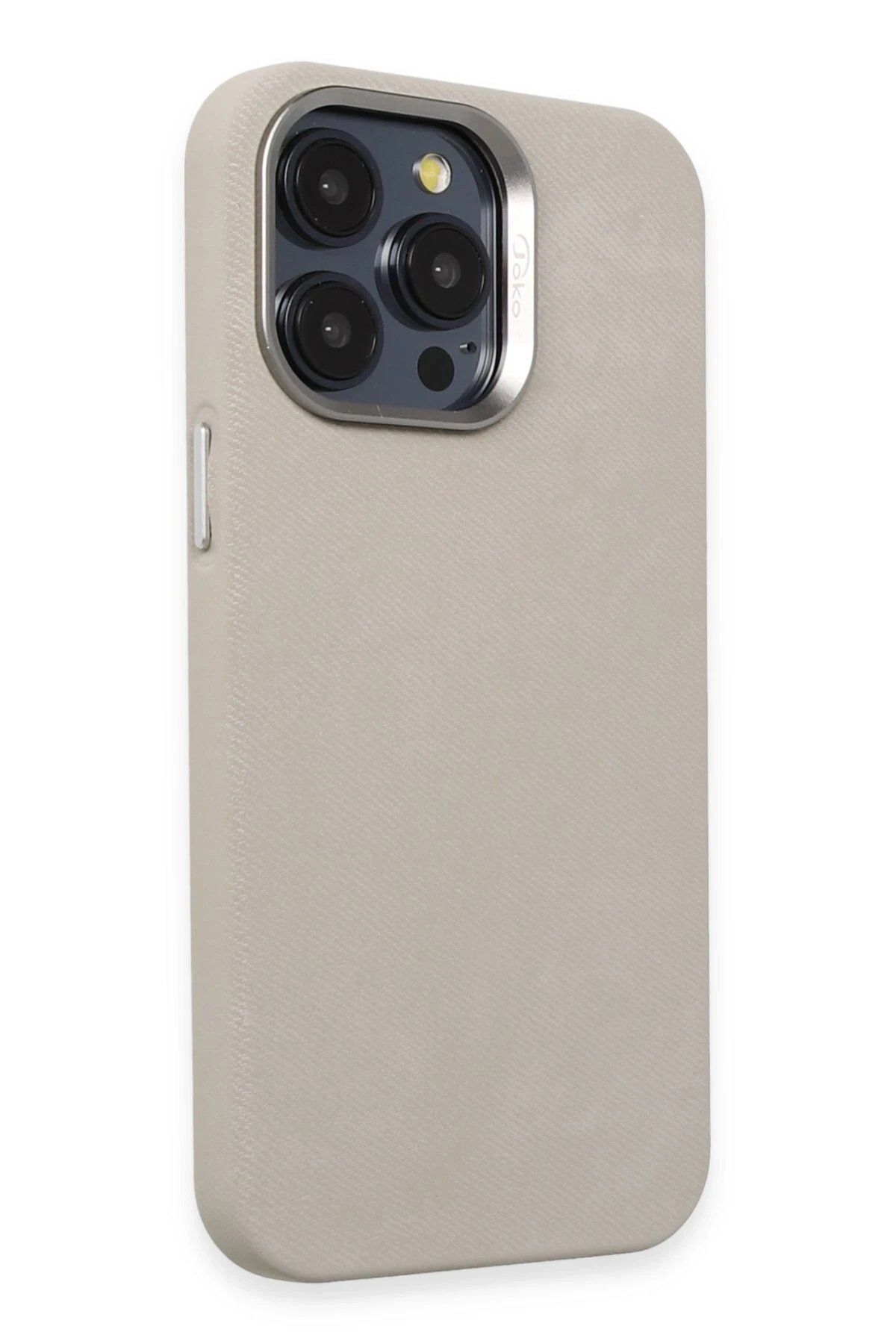 Toptan Bulurum iPhone 14 Pro Max Kılıf Velvet Magsafe Kapak - Titan Gri