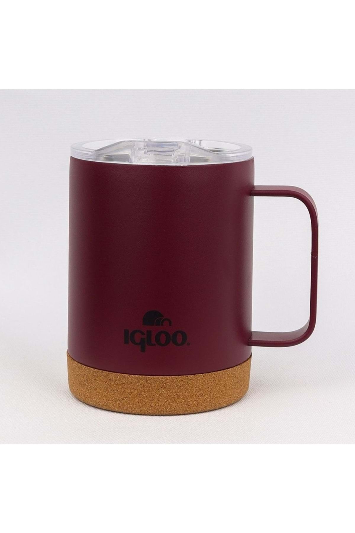 IGLOO-Cork Mug 350ml Thermos Mug Cup Flask Red 8