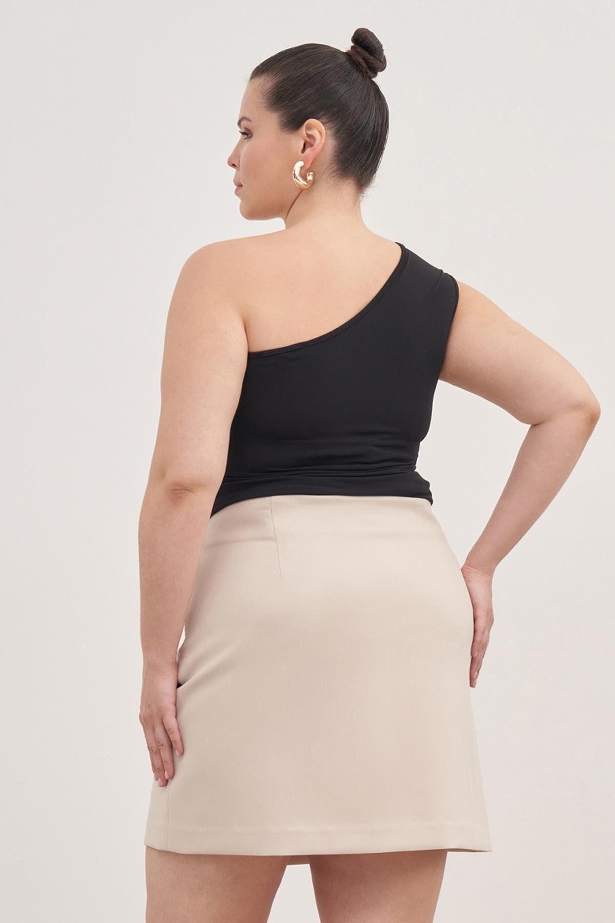 MYLİNE-One Shoulder Draped Top 5