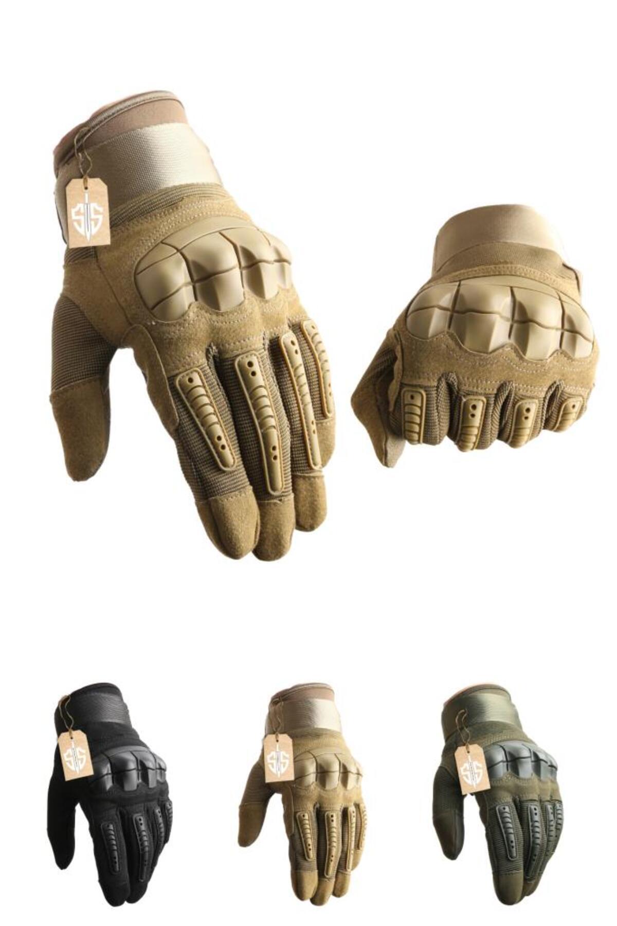 SINGLE SWORD Tam Parmak Dokunmatik Özellikli Destekli Taktik Ve Motosiklet, Bisiklet Eldiveni