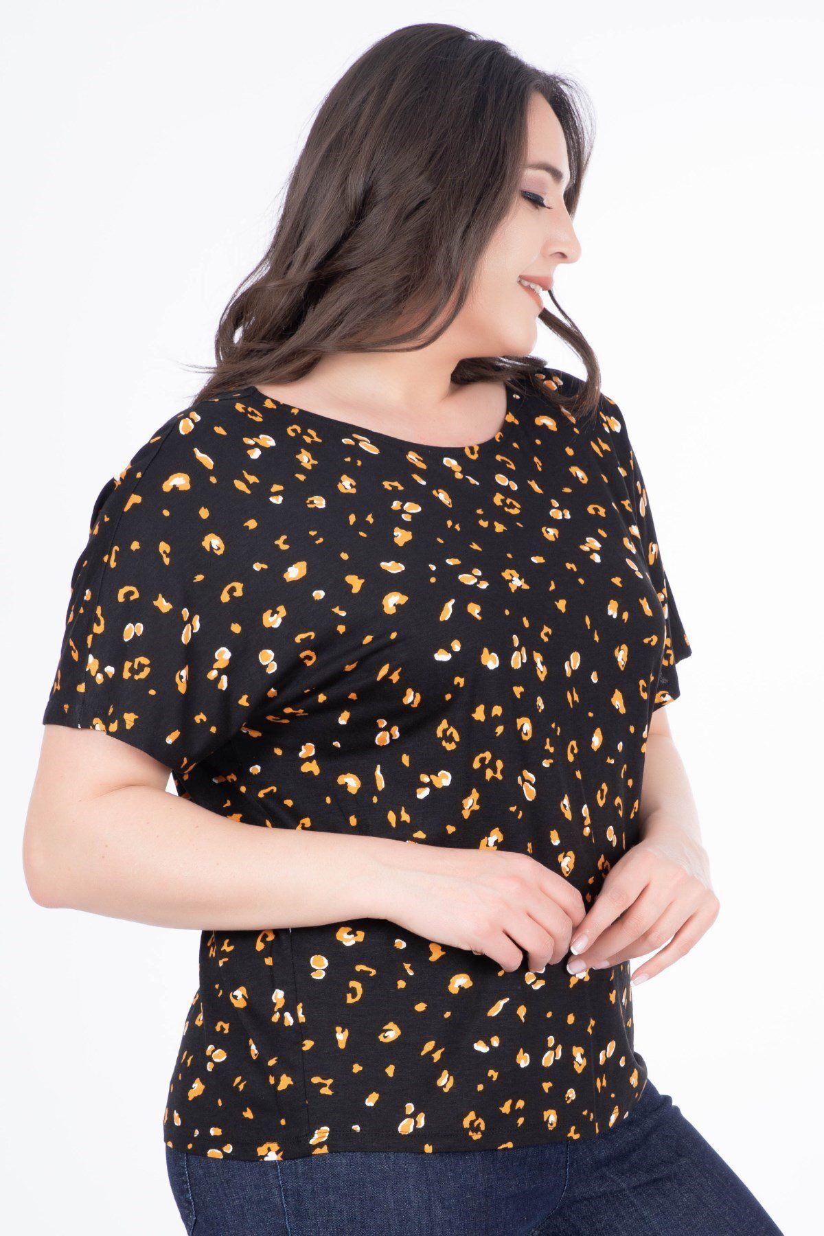 MYLİNE-Tricou confortabil cu mânecă joasă 2