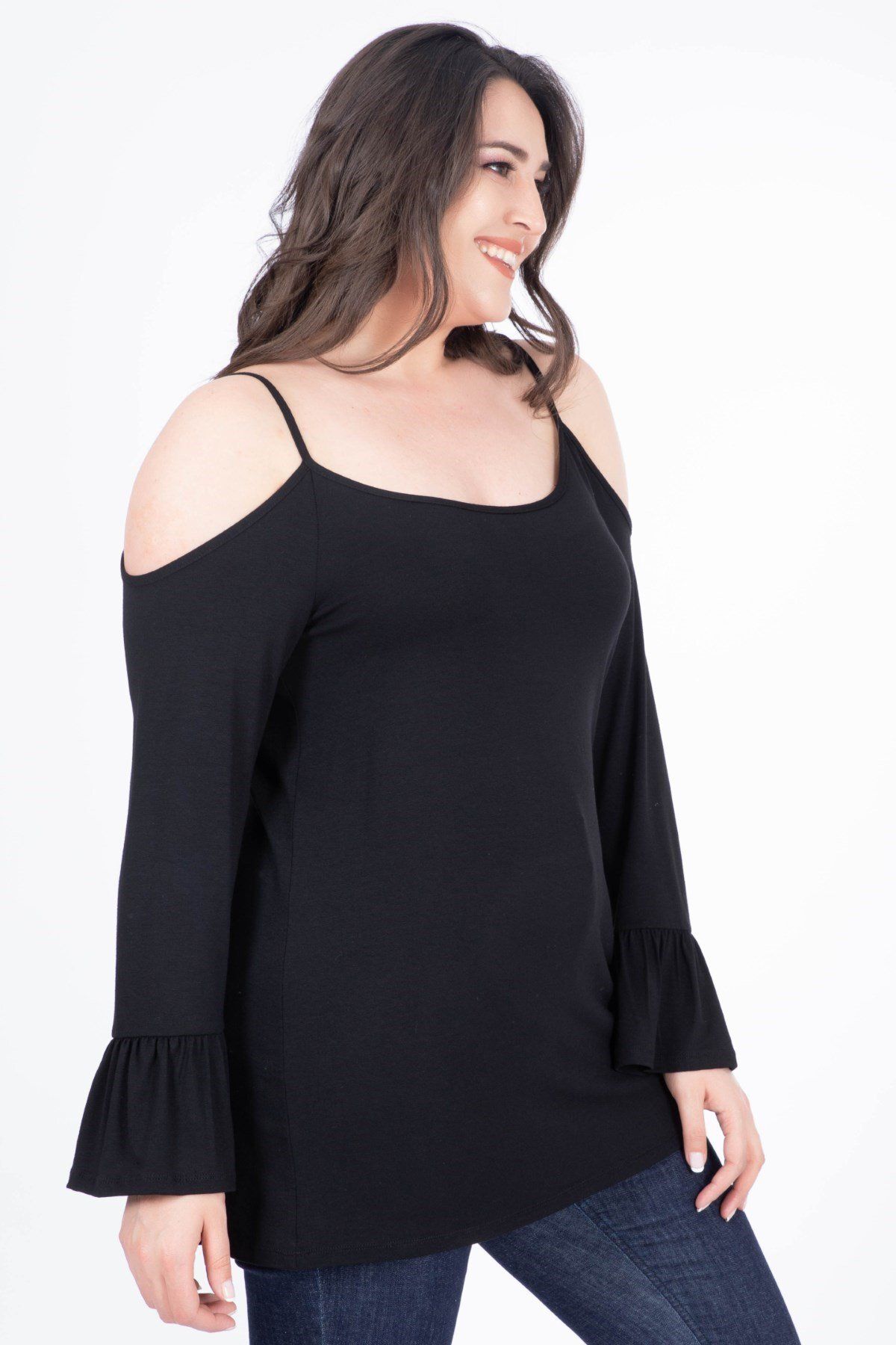 MYLİNE-Tricou cu detalii pe umeri 2