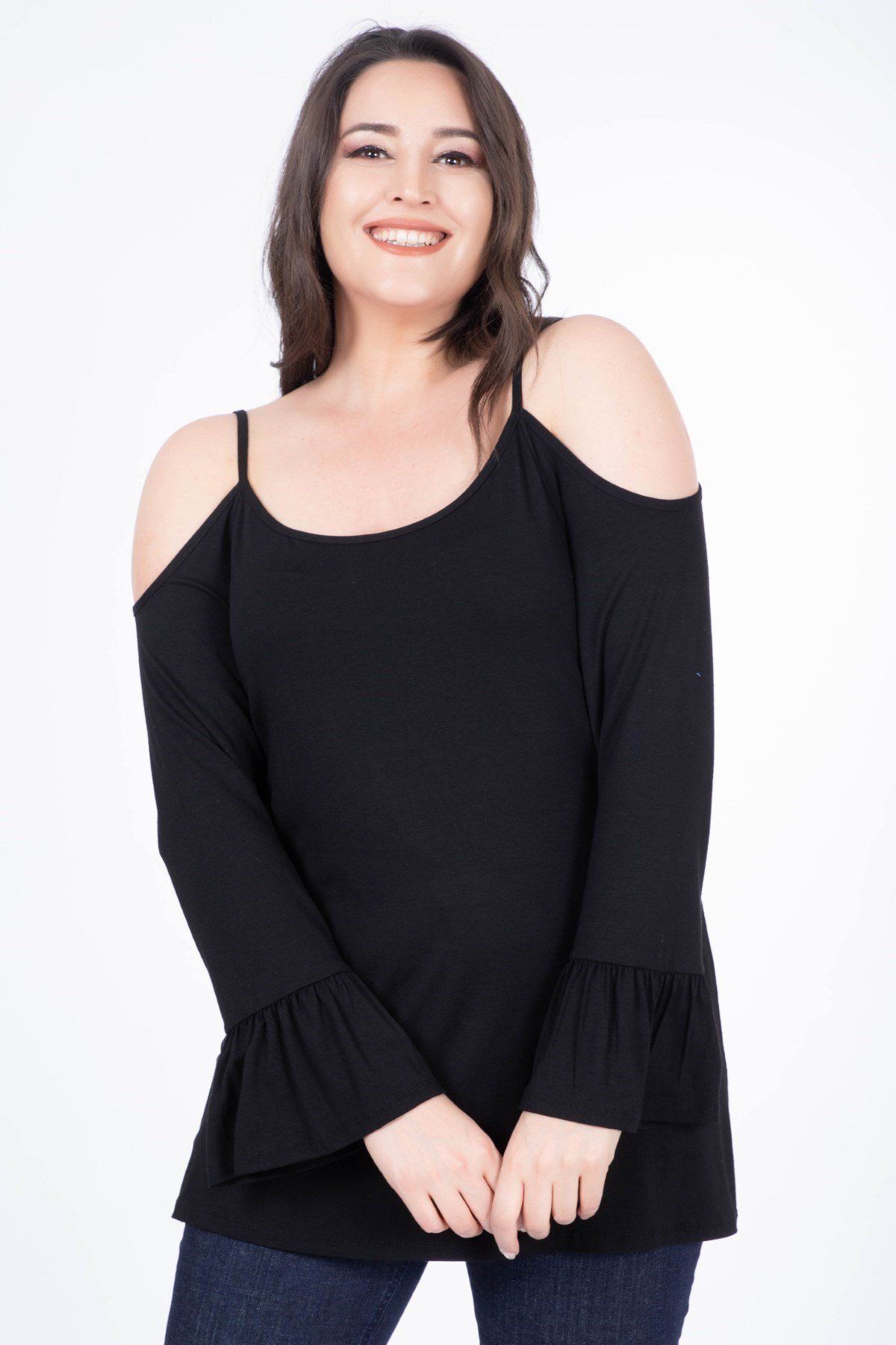 MYLİNE-Tricou cu detalii pe umeri 1