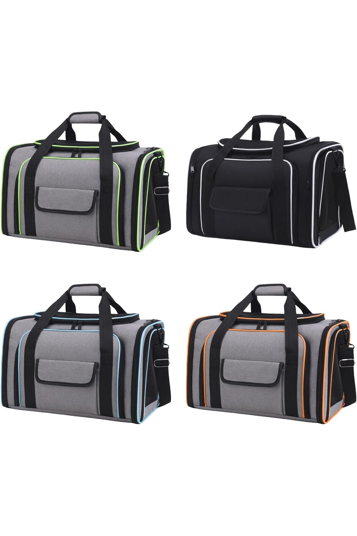 Manolex-Foldable and Expandable Cat and Dog Carrier Bag with 4 Side Extensions 6