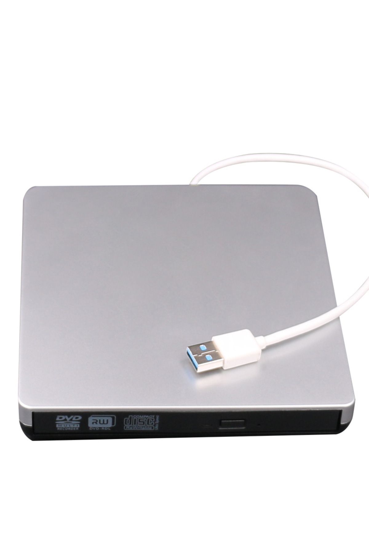 Generic-محرك أقراص DVD خارجي رفيع 2 في 1 USB 3.0 C ومحرك أقراص DVD RW وكاتب أقراص مضغوطة وقارئ ومشغل أقراص ضوئية 3