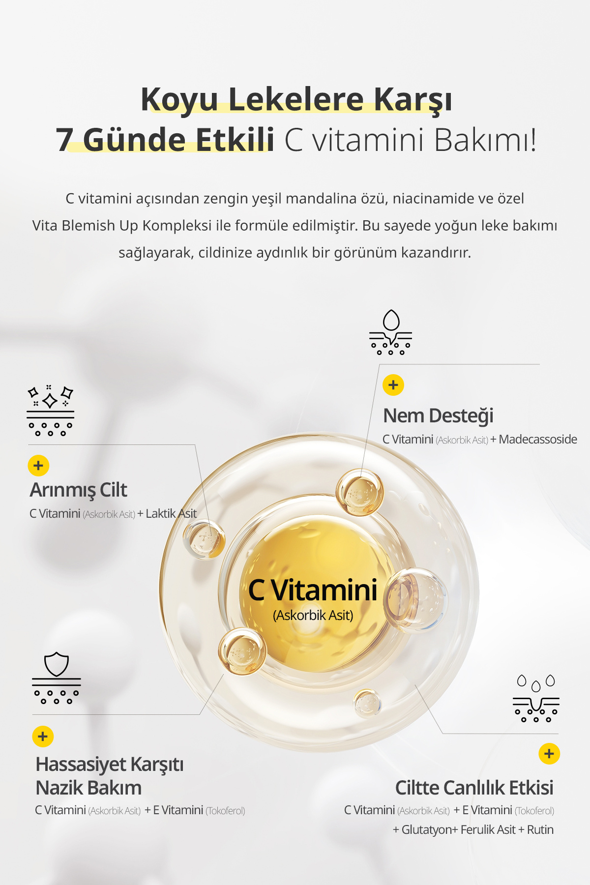 Saf C Vitamini İçerikli Konsantre Ampul GOODAL Green Tangerine Vita C 27 Dark Spot Care Ampoule — YPD-GDL00262 — تصویر 6 از 9