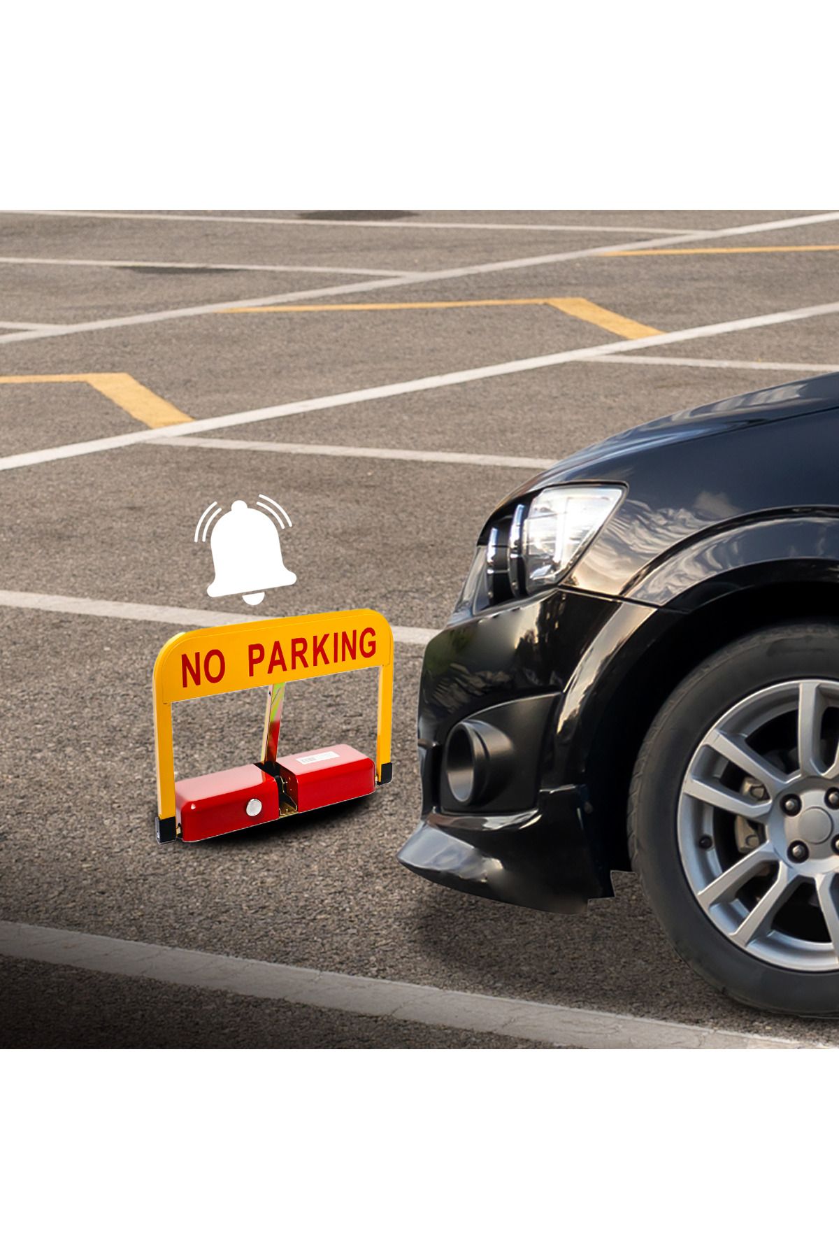 BSP Guard-Rectangular parking lock with remote control and battery 3