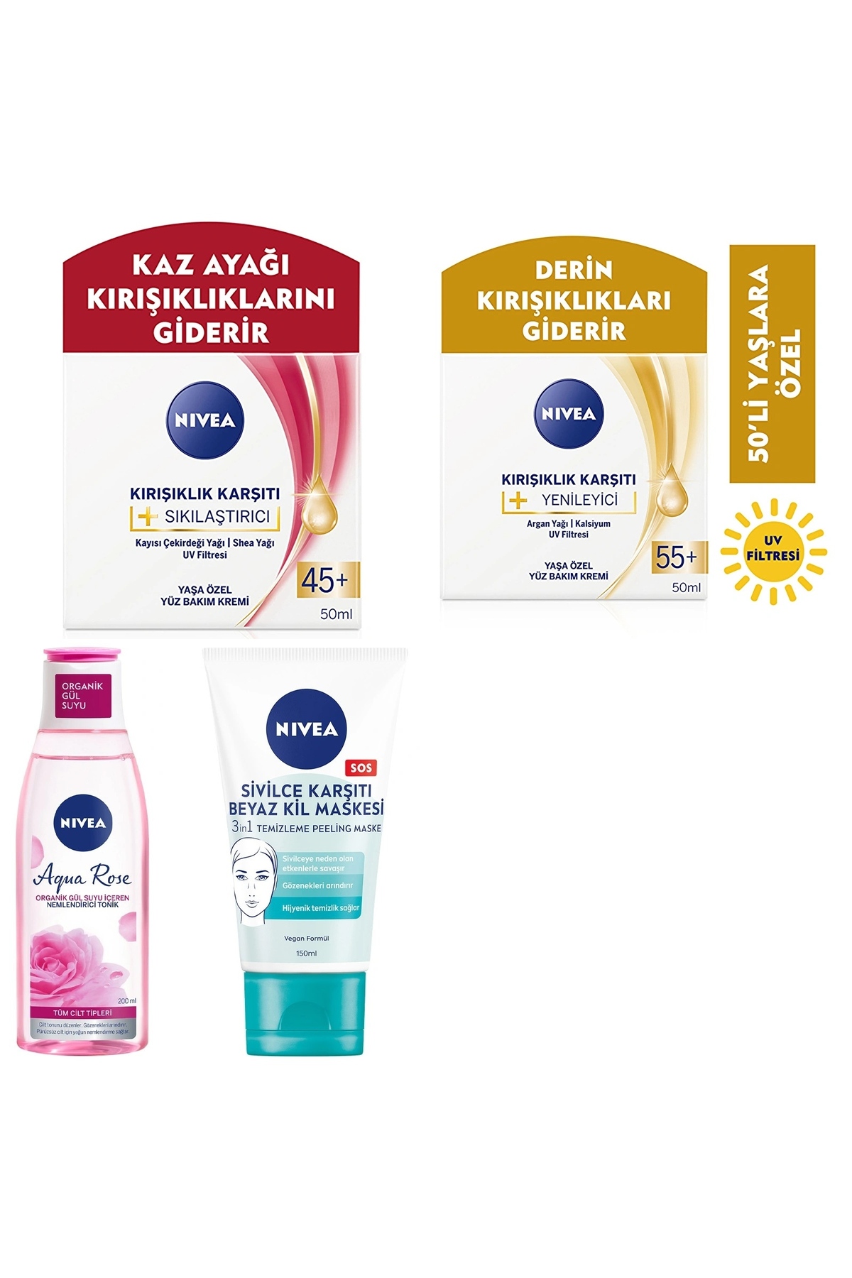 کرم صورت  nivea gece