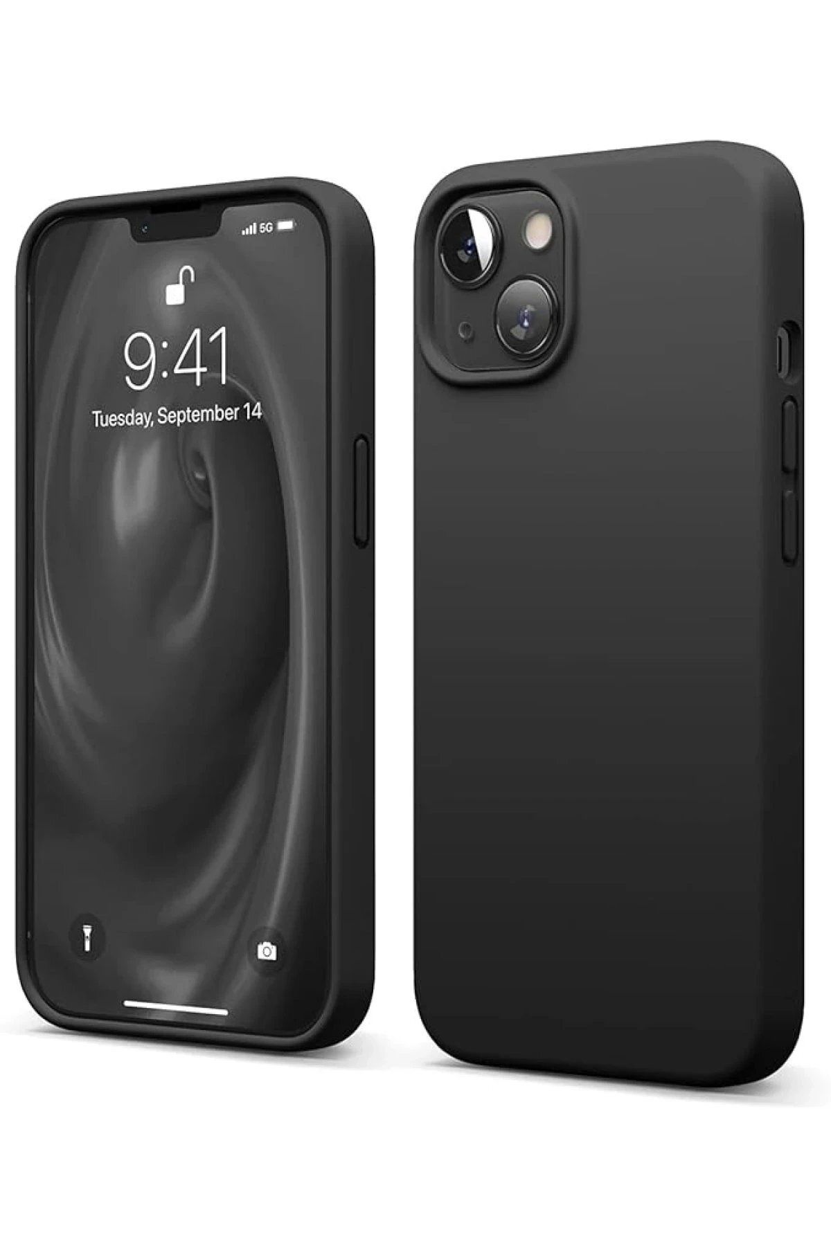 Toptan Bulurum iPhone 14 Kılıf First Silikon - Siyah