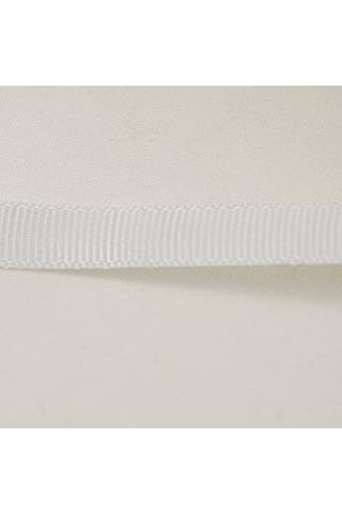 Qedii Parti Vitrini Beyaz Grogren Kurdela 1 Cm. X 10 Metre