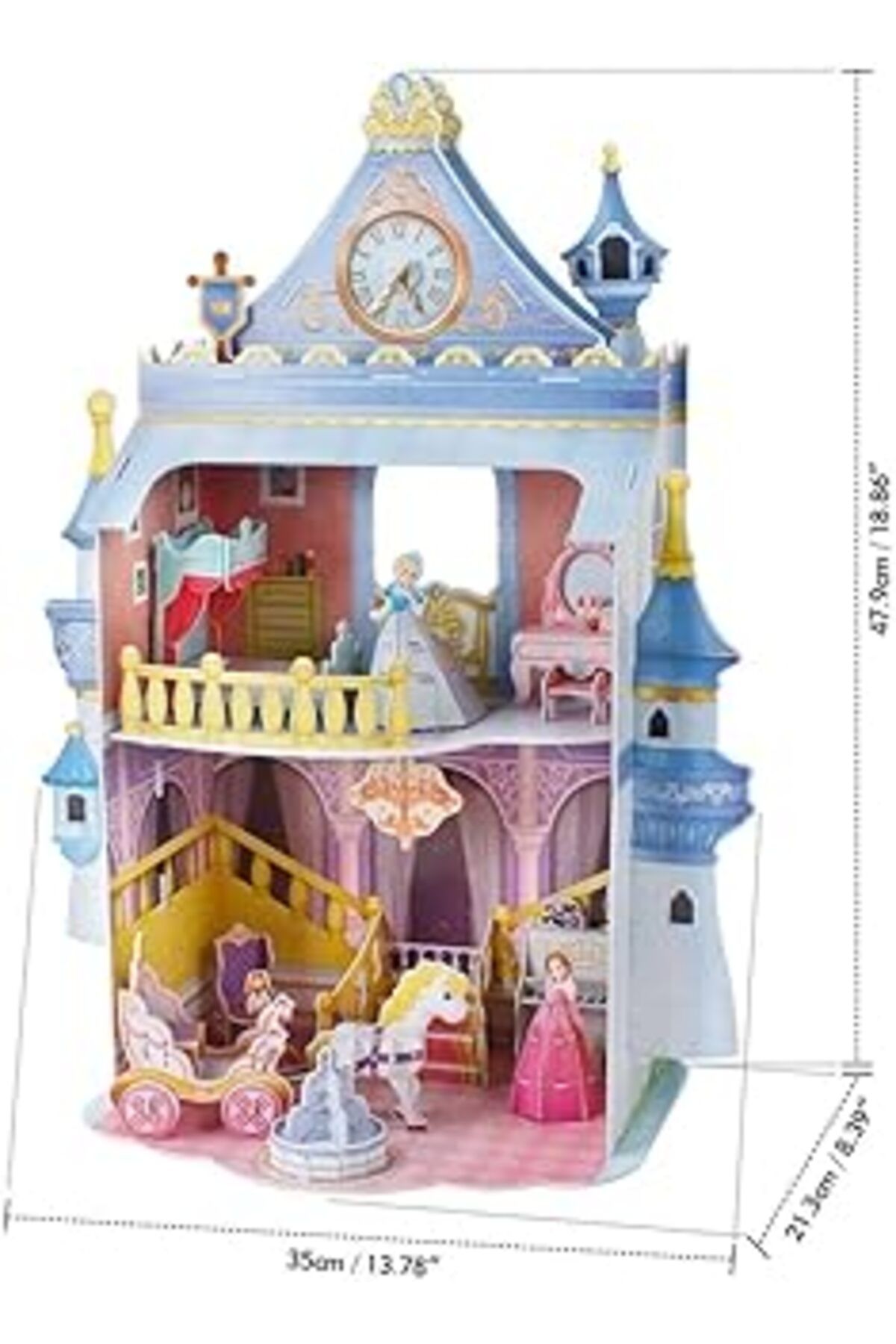 Pazarcan Cubicfun 3D Puzzle Cub/P809H 81 Parça Puzzle Fairytale Castle