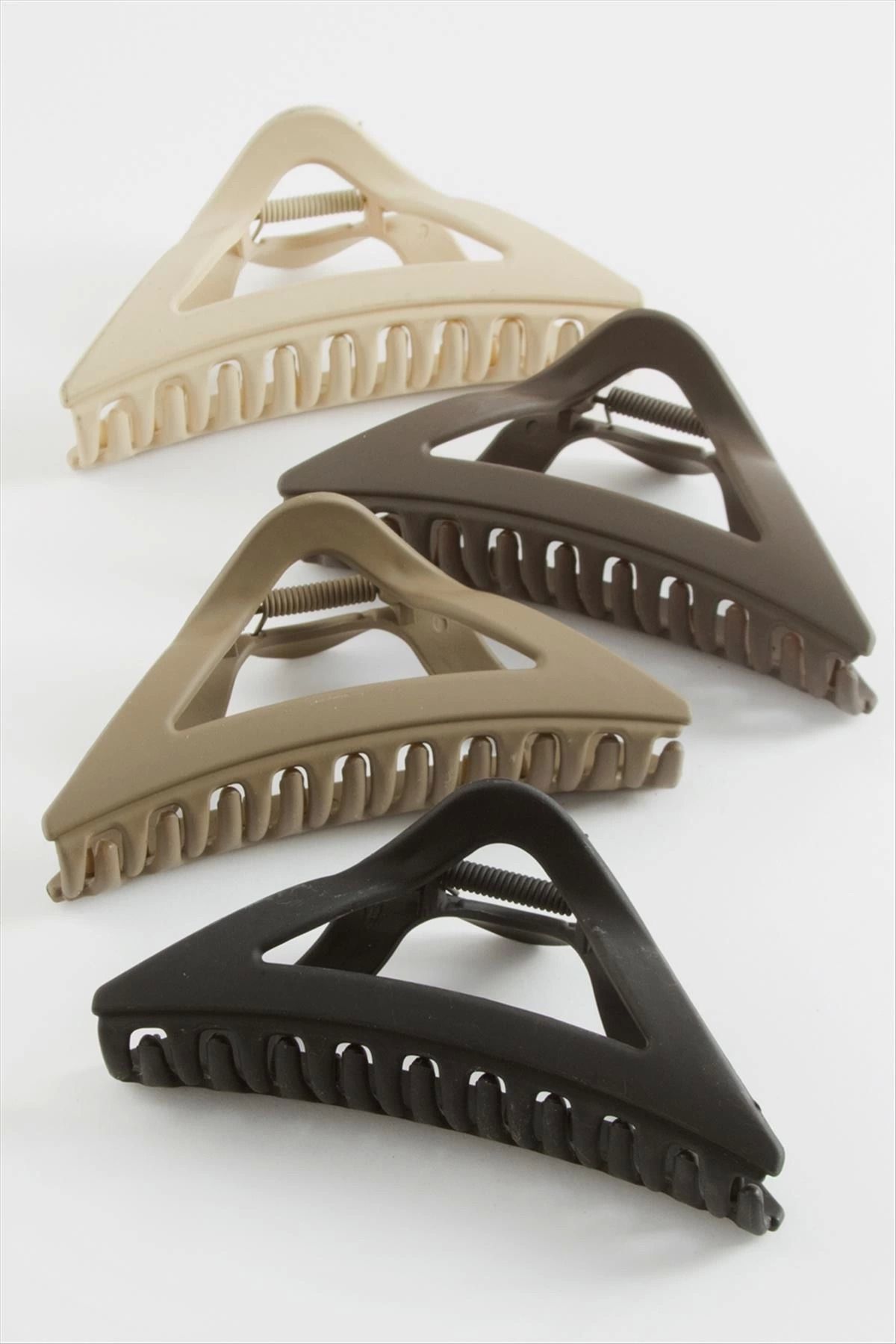 ÖYKÜ VE YİĞİT Üçgen Renkli Mandal Toka 12 cm