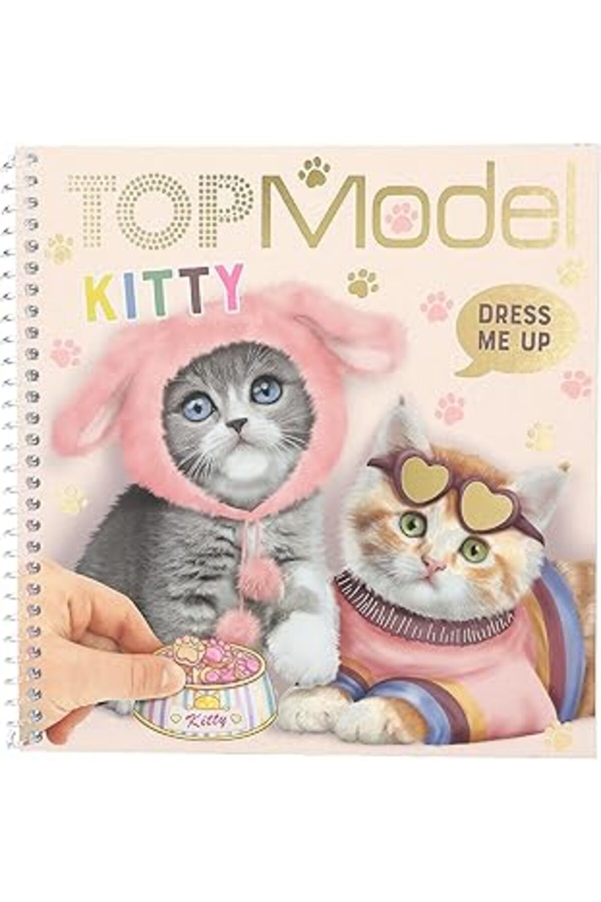 Qedii Top Model Dress Me Up Stickerbook Kitty