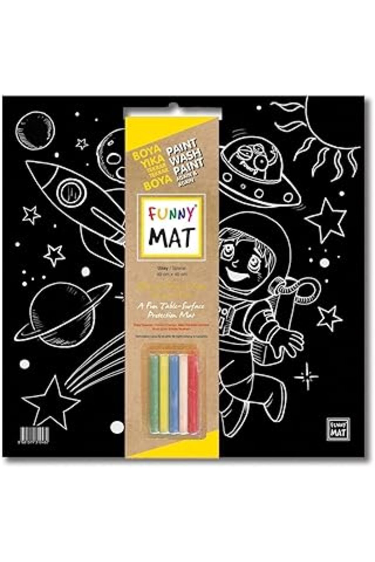 Qedii Funny Mat Black Uzay (Tebeşirli)