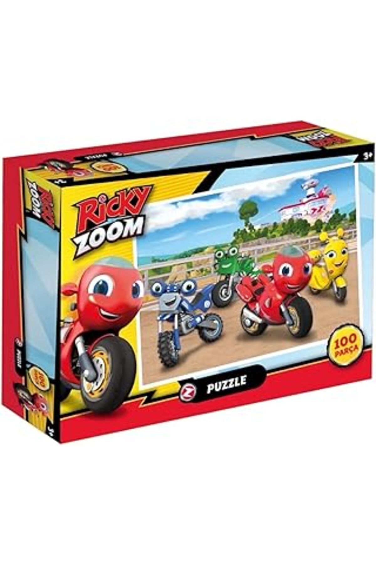 Pazarcan Ca Games Ricky Zoom Lisanslı 100 Parça 34X24Cm Çocuk Puzzle Yapboz Serisi