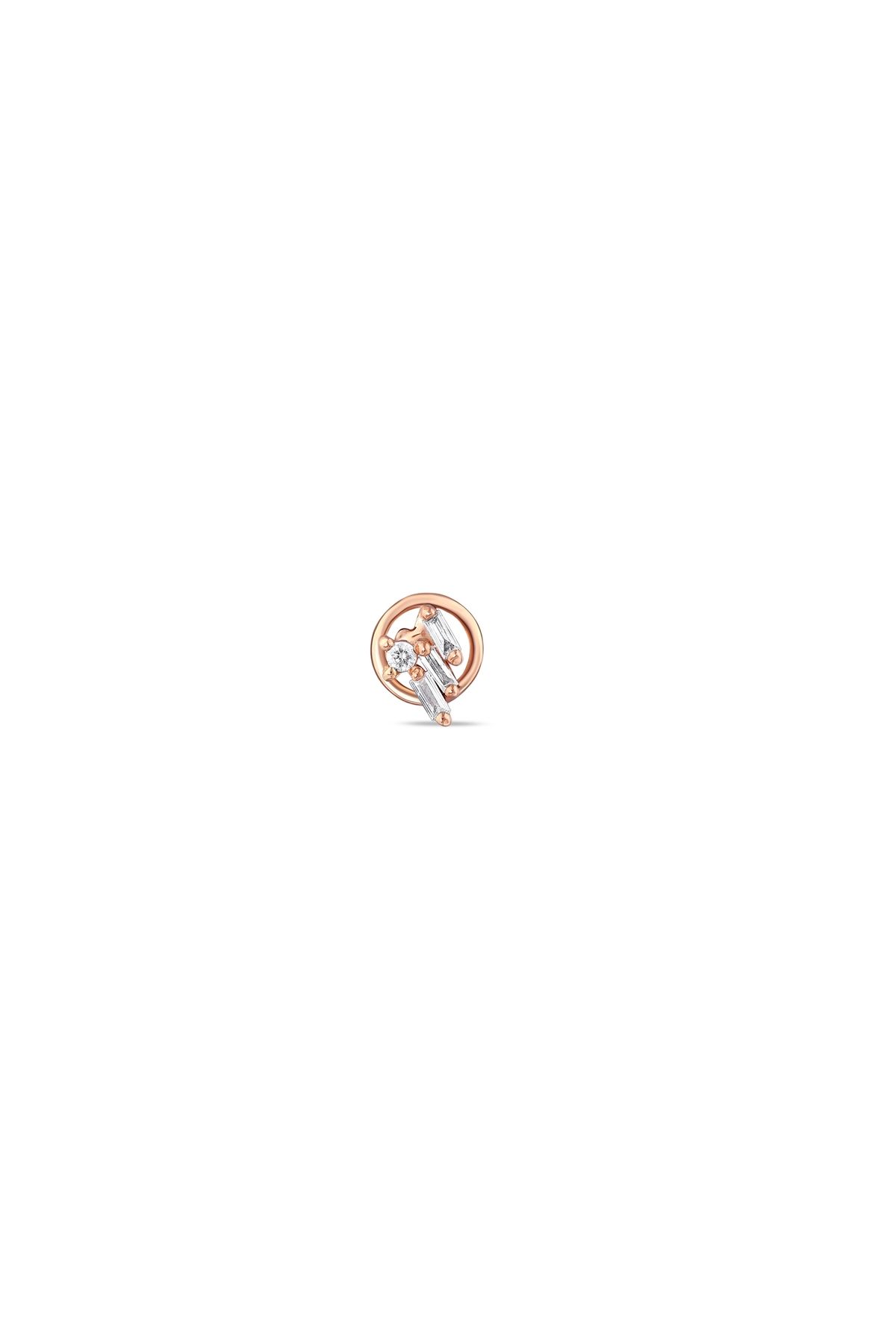 BEE GODDESS Mondrian XS Baget Pırlanta Altın Piercing