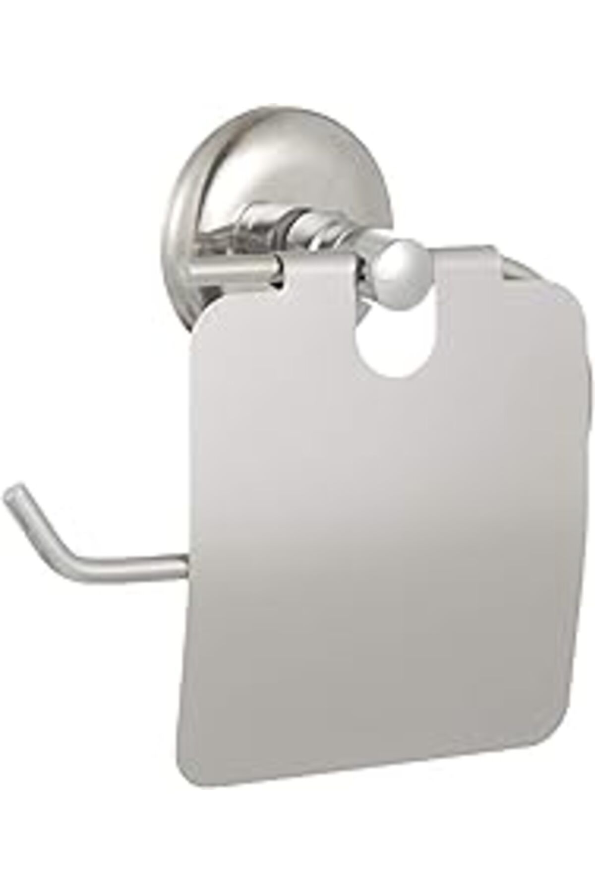 Pazarcan Alper Banyo İris Krom Kapaklı Tuvalet Kağıdı Askısı Tuvalet Kağıtlığı İster Yapıştır İster Montajla