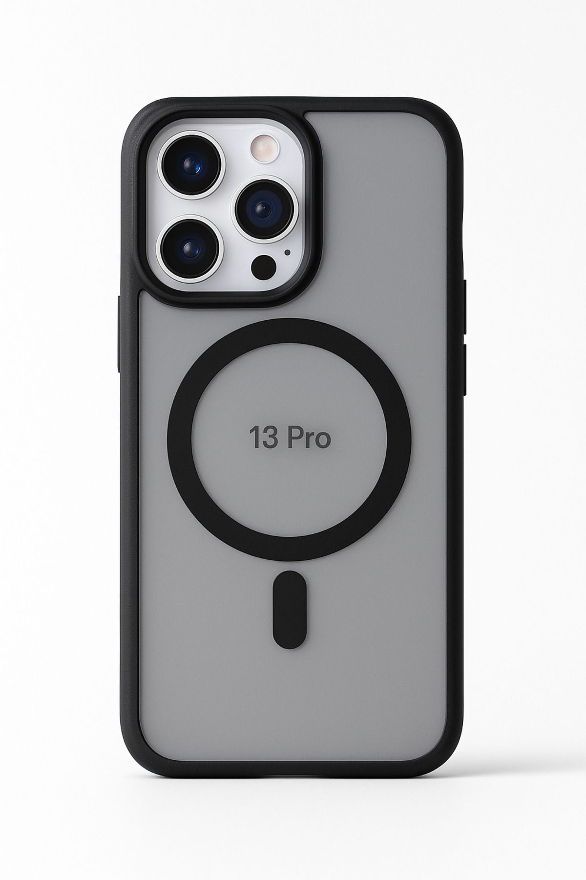 ADR Apple Iphone 13 Pro Kılıf Mat Magsafe Şarj Özellikli Darbe Önleyici Hassas Buton Yumuşak Kenar