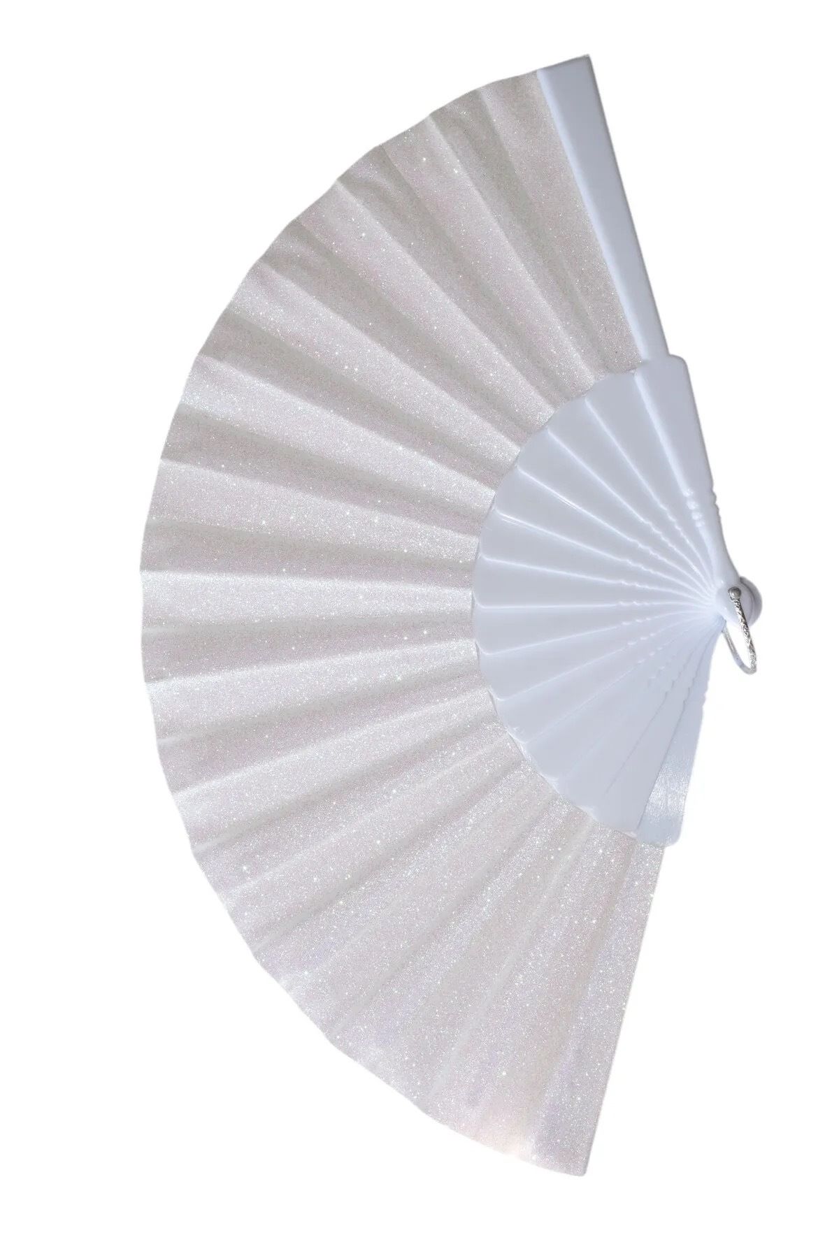 Löwin Simli Tek Taraflı Yelpaze – Plastik Saplı, Işıltılı ve Şık – 23x43 cm
