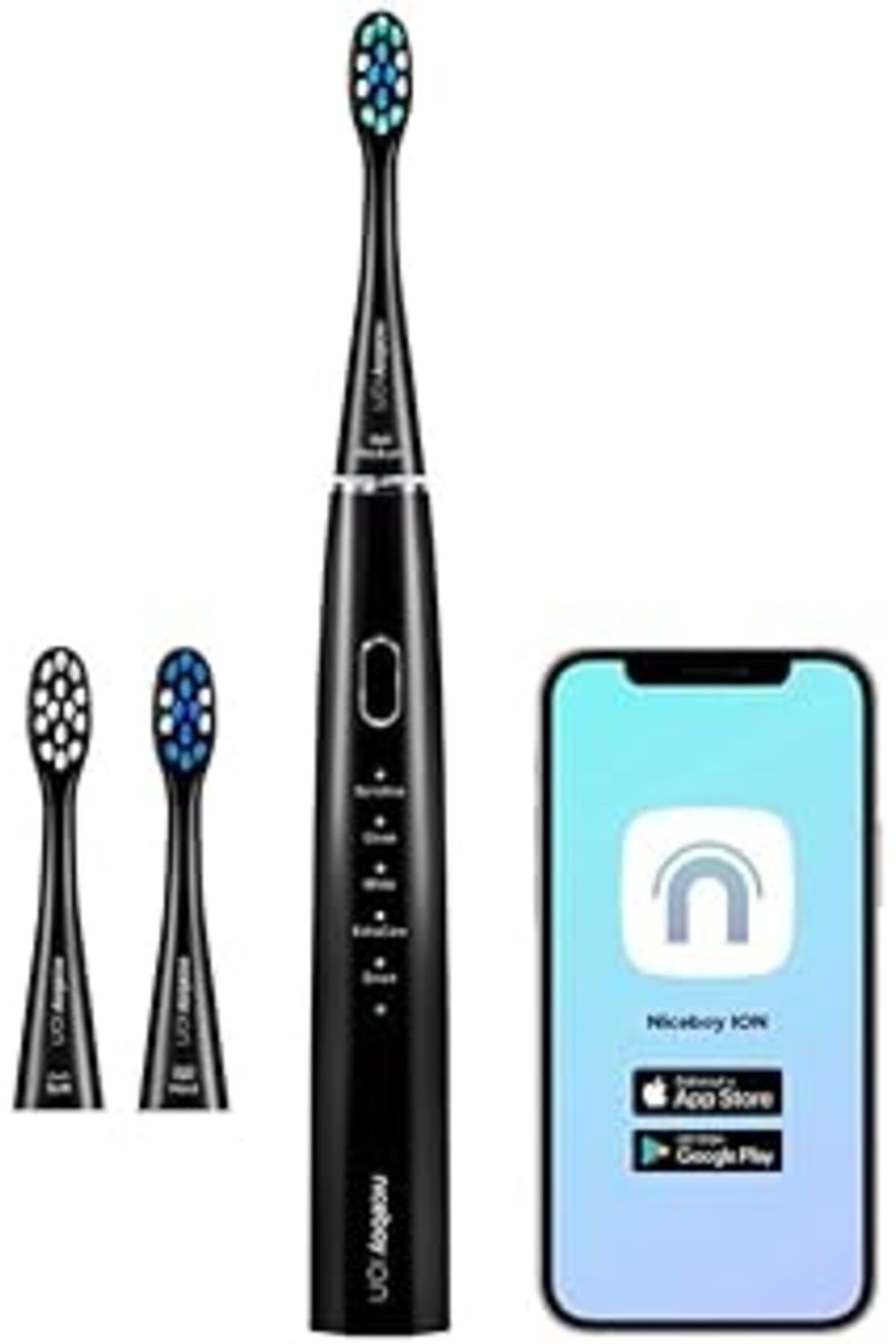 TBSProjects Niceboy Ion Smartsonic Şarj Edilebilir Diş Fırçası (Siyah)