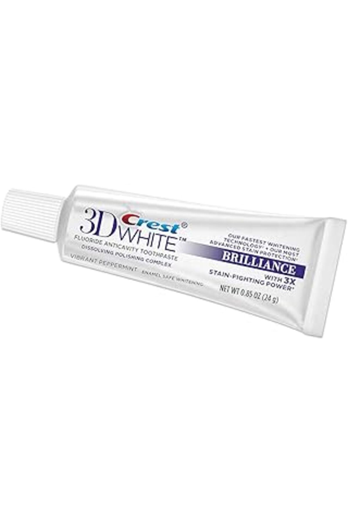 TBSProjects Crest 3D Beyaz Florür Anticavity Diş Macunu 24 G (2'Li Paket)