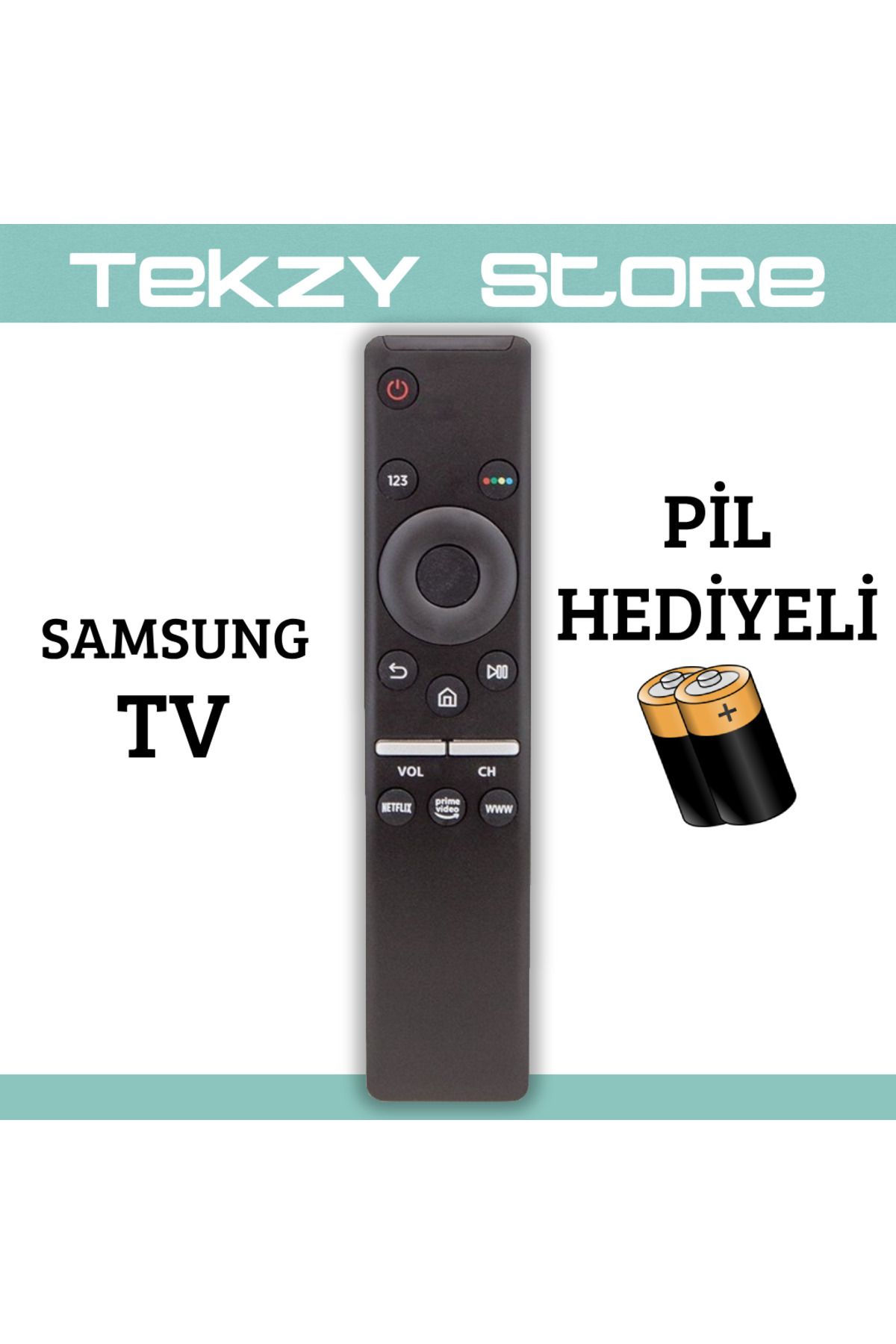 Suntel Led TV kumanda ses komut özelliksiz kumanda(2016-2020 Samsun TV modelleriyle birebir uyumlu)