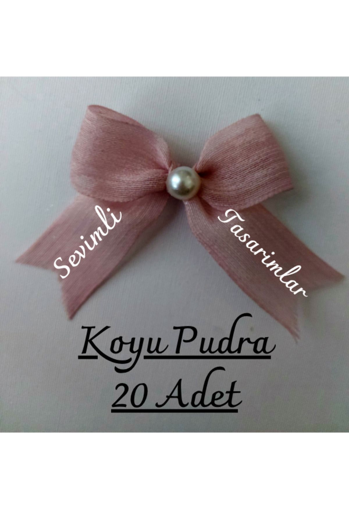 SEVİMLİ TASARİMLAR Hazır Fiyonk İnci Detaylı Napoli Keten Kurdele (20 ADET)