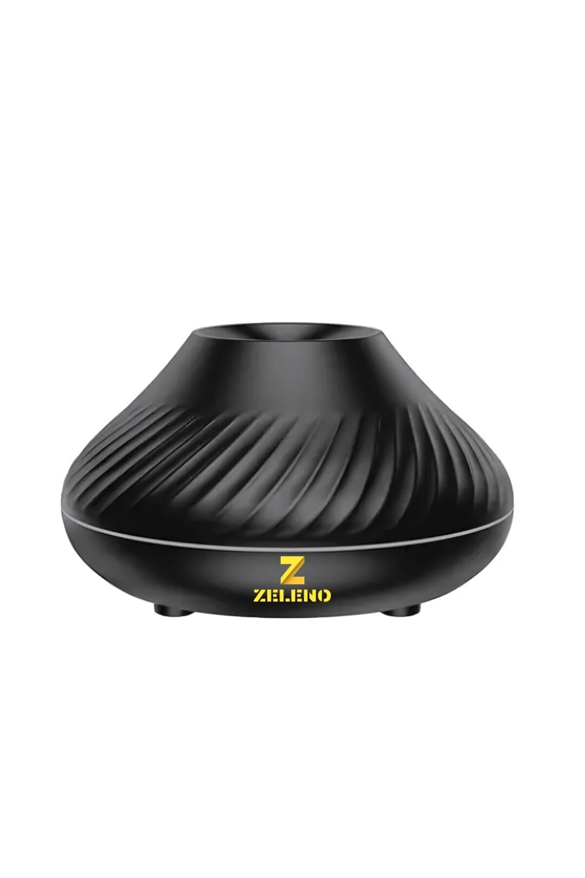Z Zeleno-Essential Oil Diffuser Humidifier with Air Purifier Function, LED Flame Design, 130ml Capacity, Blac 4
