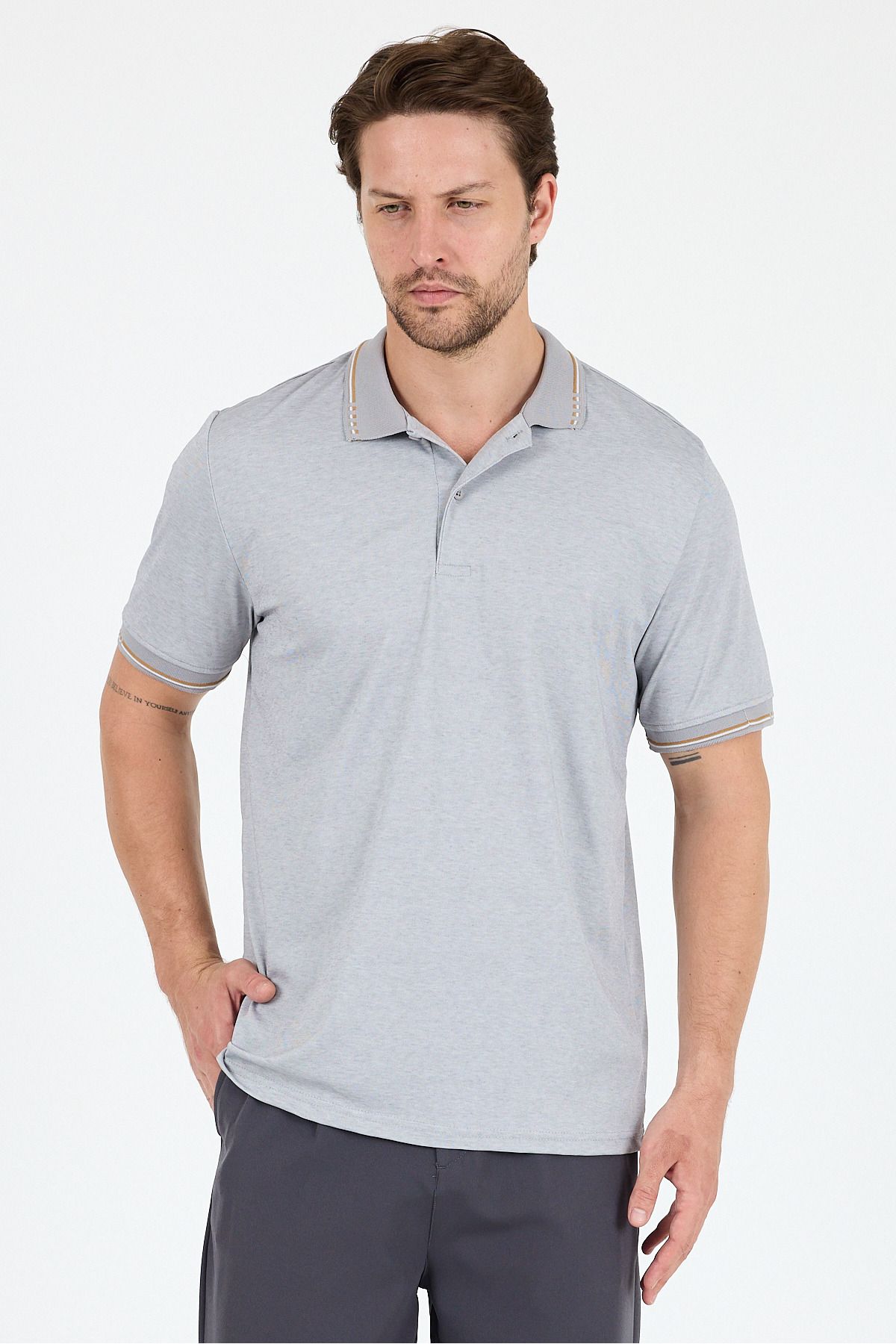 Rodi Erkek Oxford Polo Yaka T-Shirt Şık ve Rahat Kısa Kollu Erkek Tişört 5029