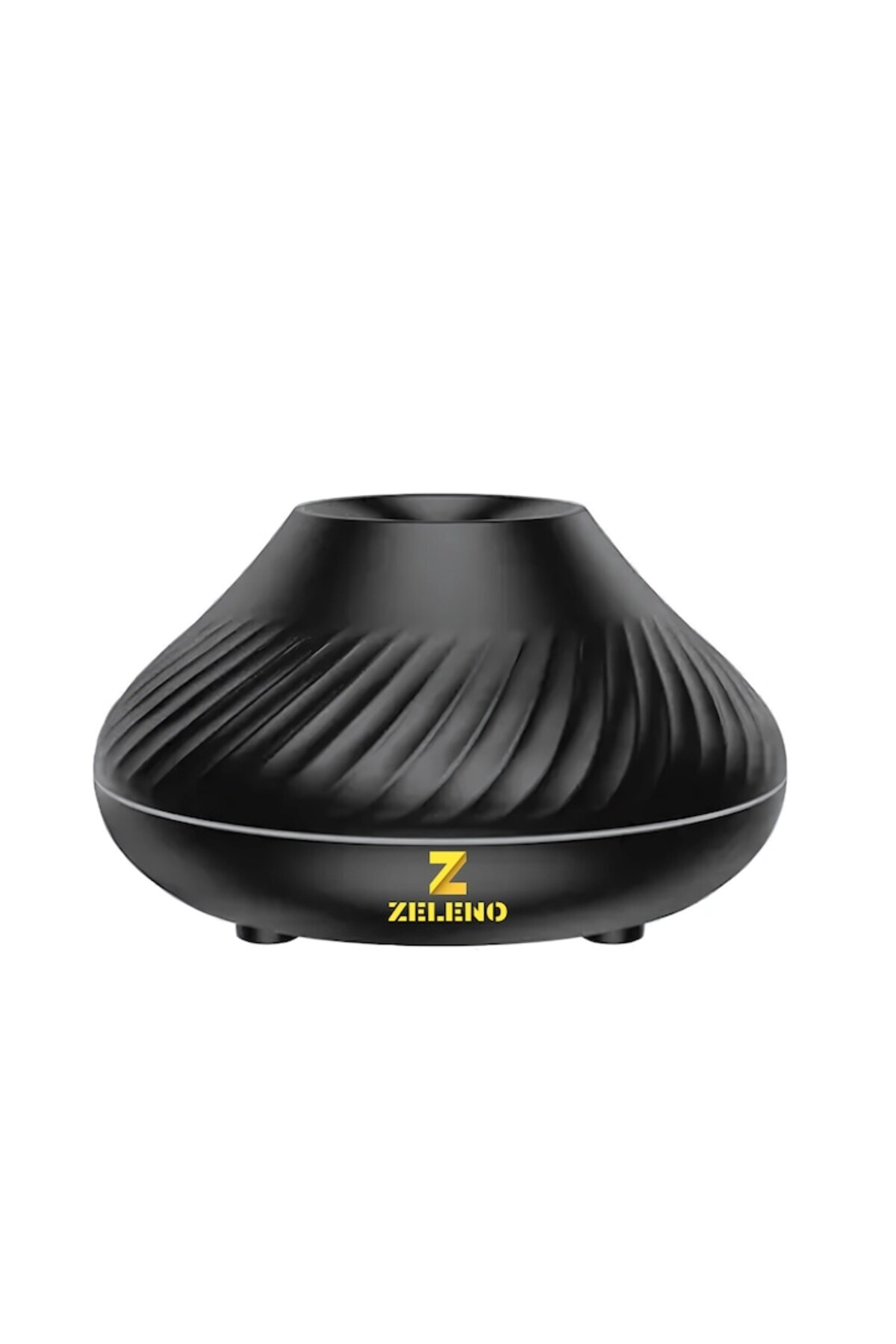 Z Zeleno-Essential Oil Diffuser Humidifier with Air Purifier Function, LED Flame Design, 130ml Capacity, Blac 2