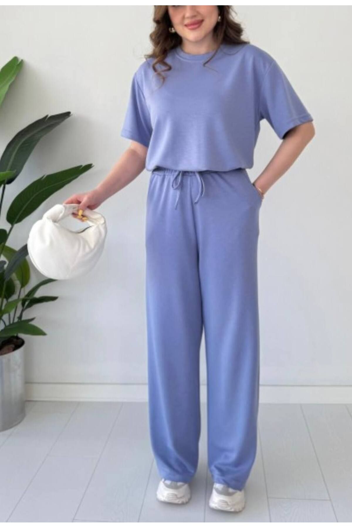 canzengın Modal Kumaş T-shirt Pantolon İkili Takım