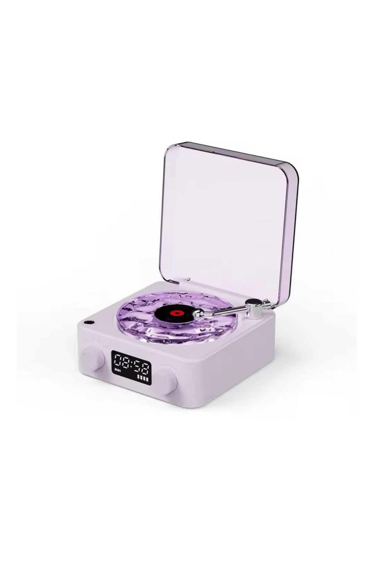 Ozmik Nostaljik Plak Çalar Rgb Bluetooth 3d Ses Dalgası Retro Müzik Plak Çalar