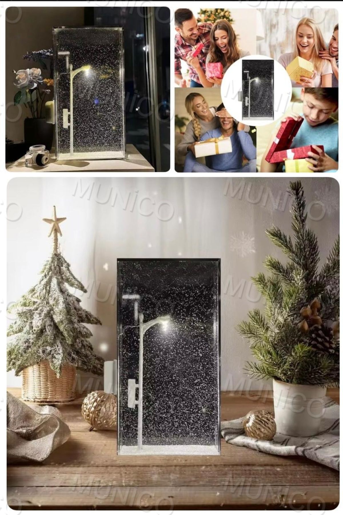 Munico Çocuklar için İç Mekan Noel Işıkları Dekoru | Tatil Atmosferi ve Kış için Mükemmel Gece Lambası Led