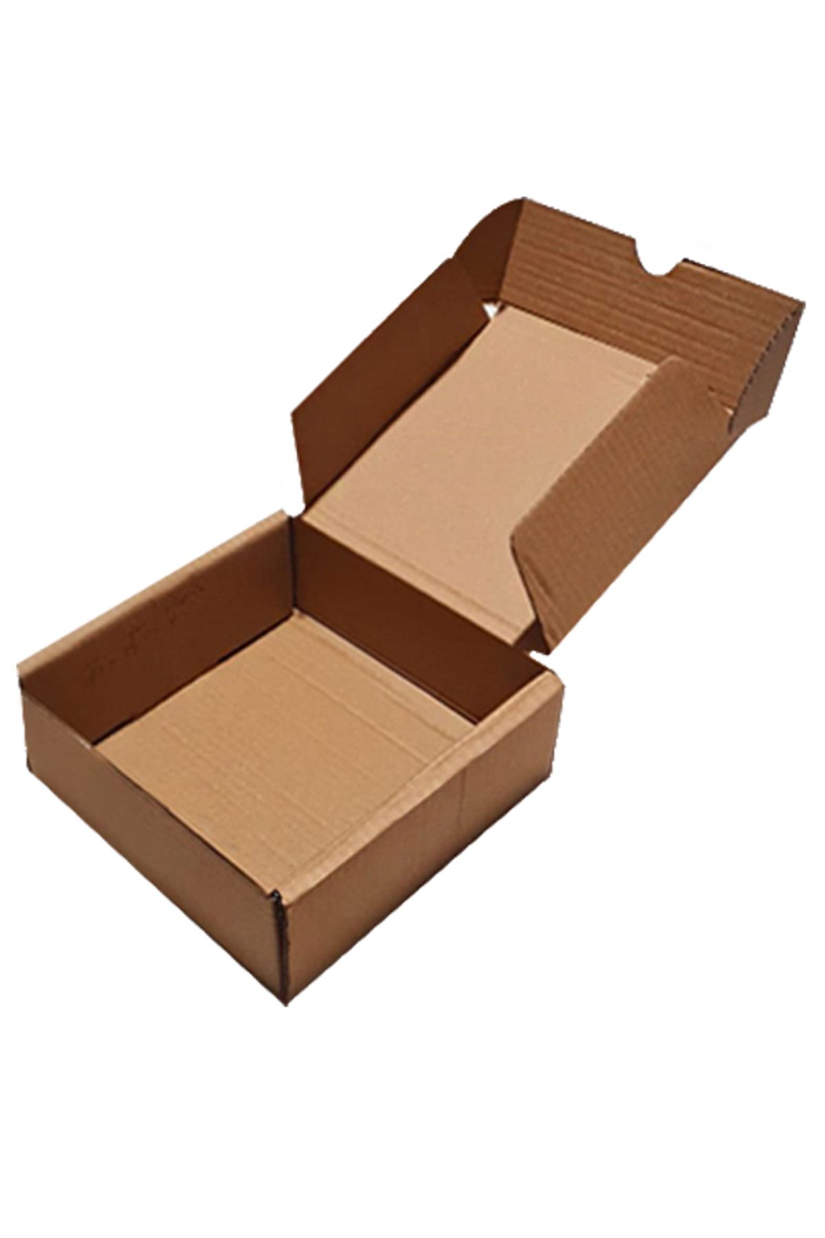 kutucum Kilitli Kraft Kutu 19,5x18,5x7 cm Hediye Gönderim E-ticaret Kutusu