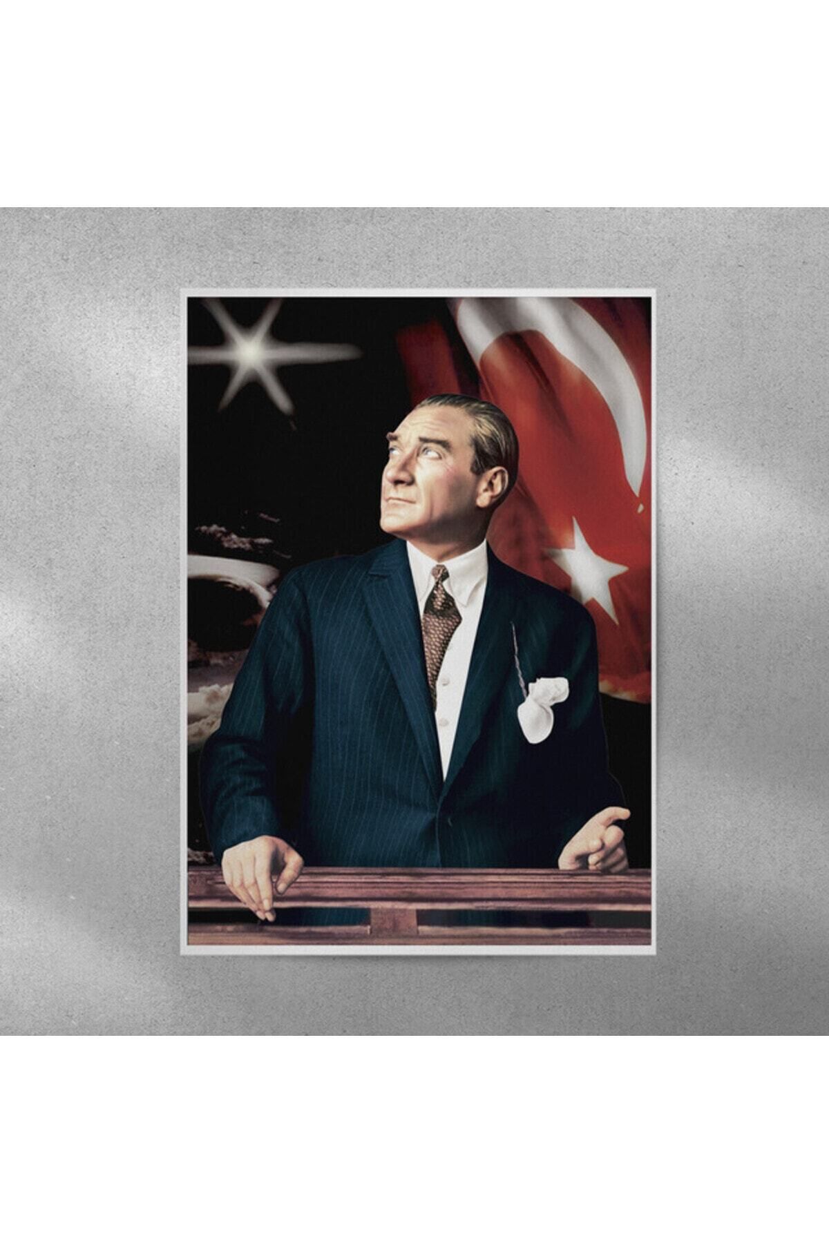 Elioure 50x70 cm Atatürk Temalı Duvar Posteri, Şık ve Modern Dekorasyon Parçası