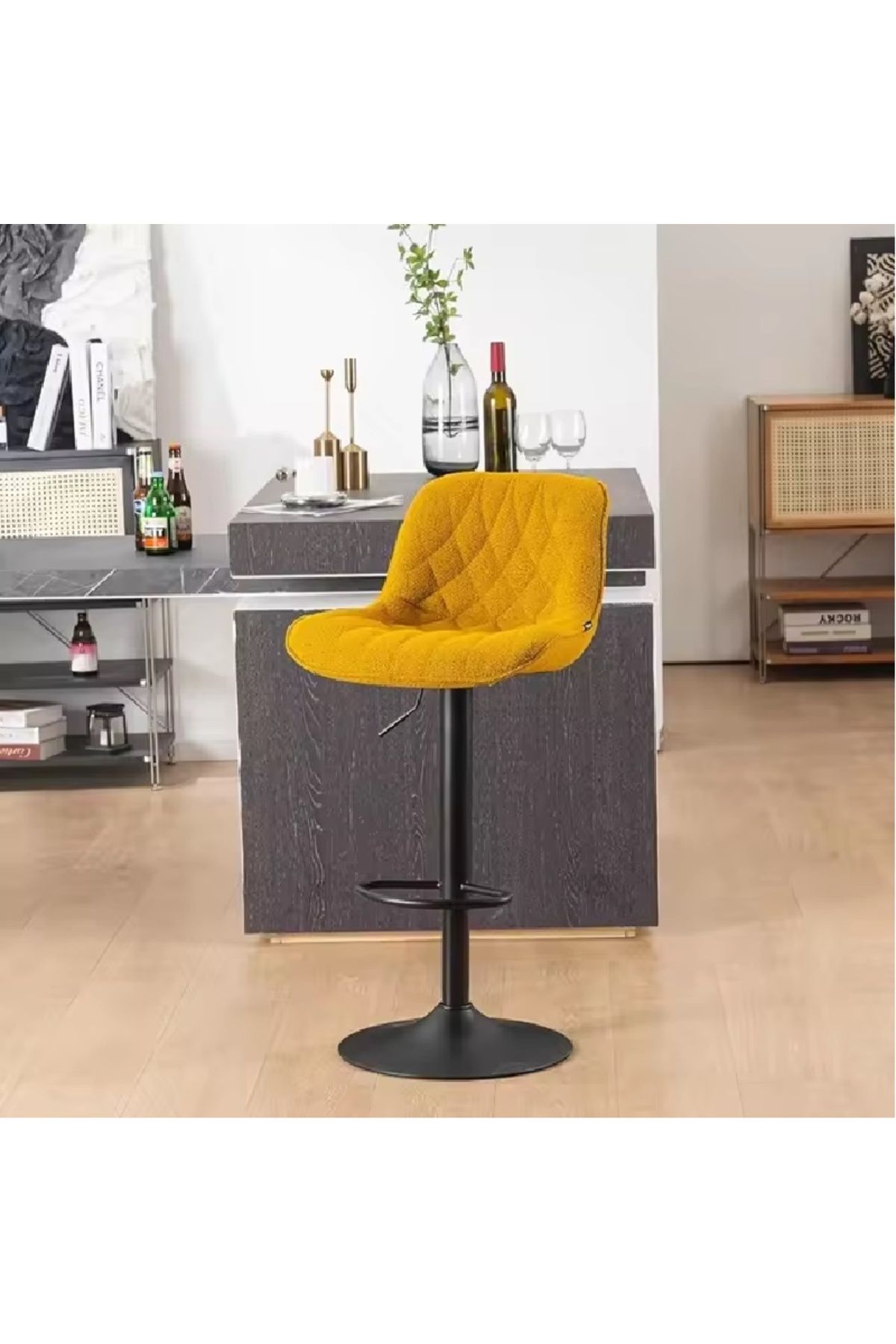 rexa-360° Rotating Bar Chair – Assembled Modern High Chair with Matching Bar Table Set 3