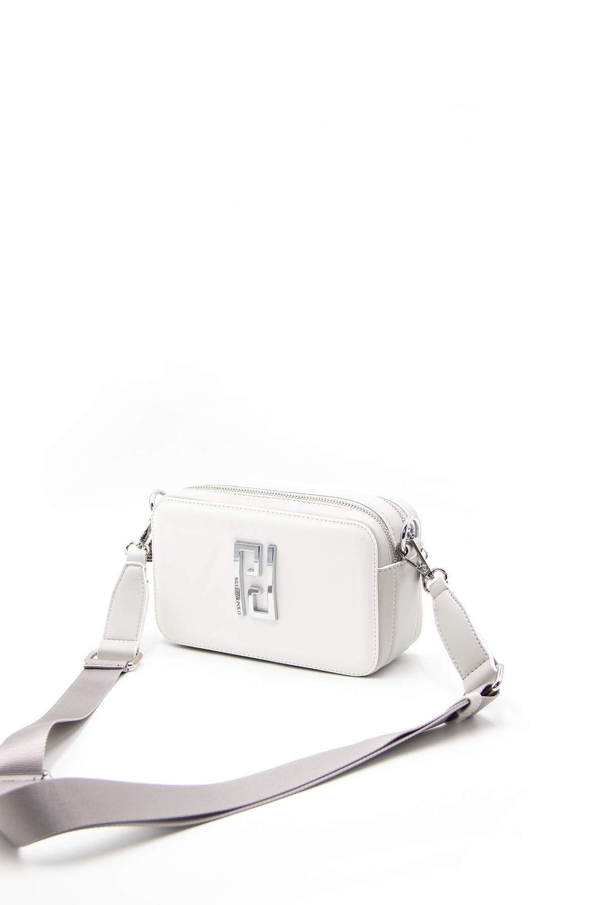 Silver Polo-CROSS BAG/SKIN LEATHERSilver Polo WHITE Cross Bag 5