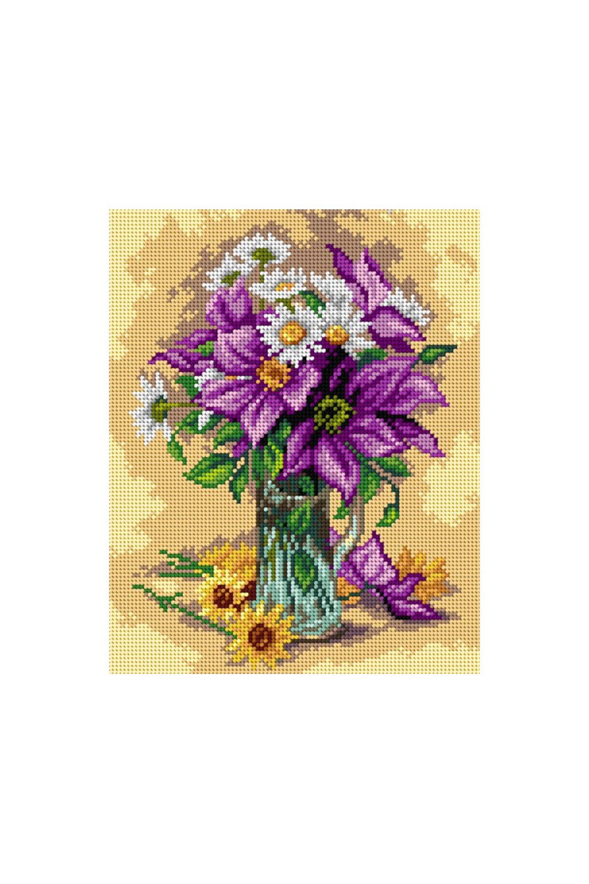 Orchidea Baskılı Goblen Çiçek 2676 24*30 cm