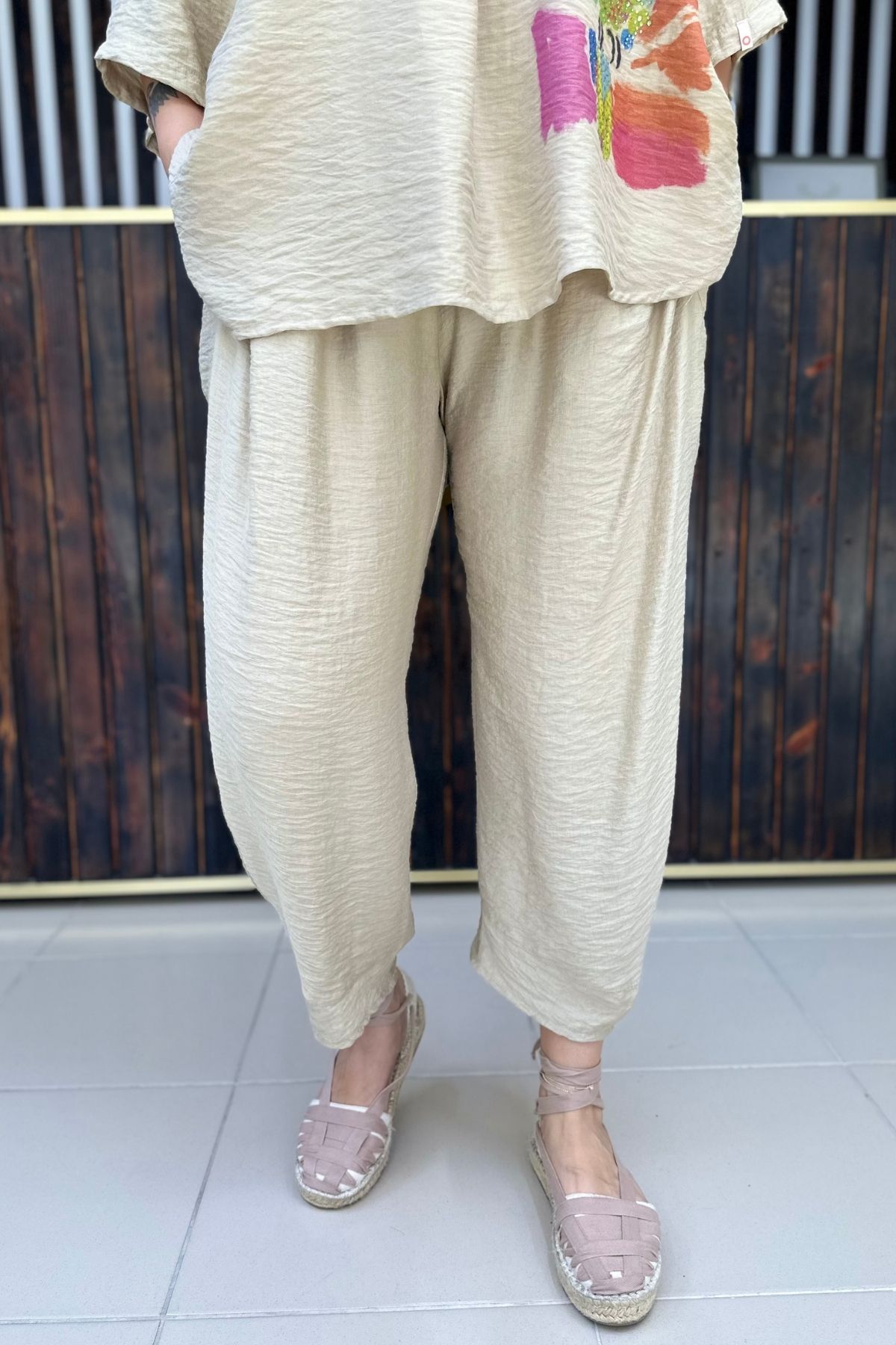 GÖKSEL KETEN BÜYÜK BEDEN PANTALON