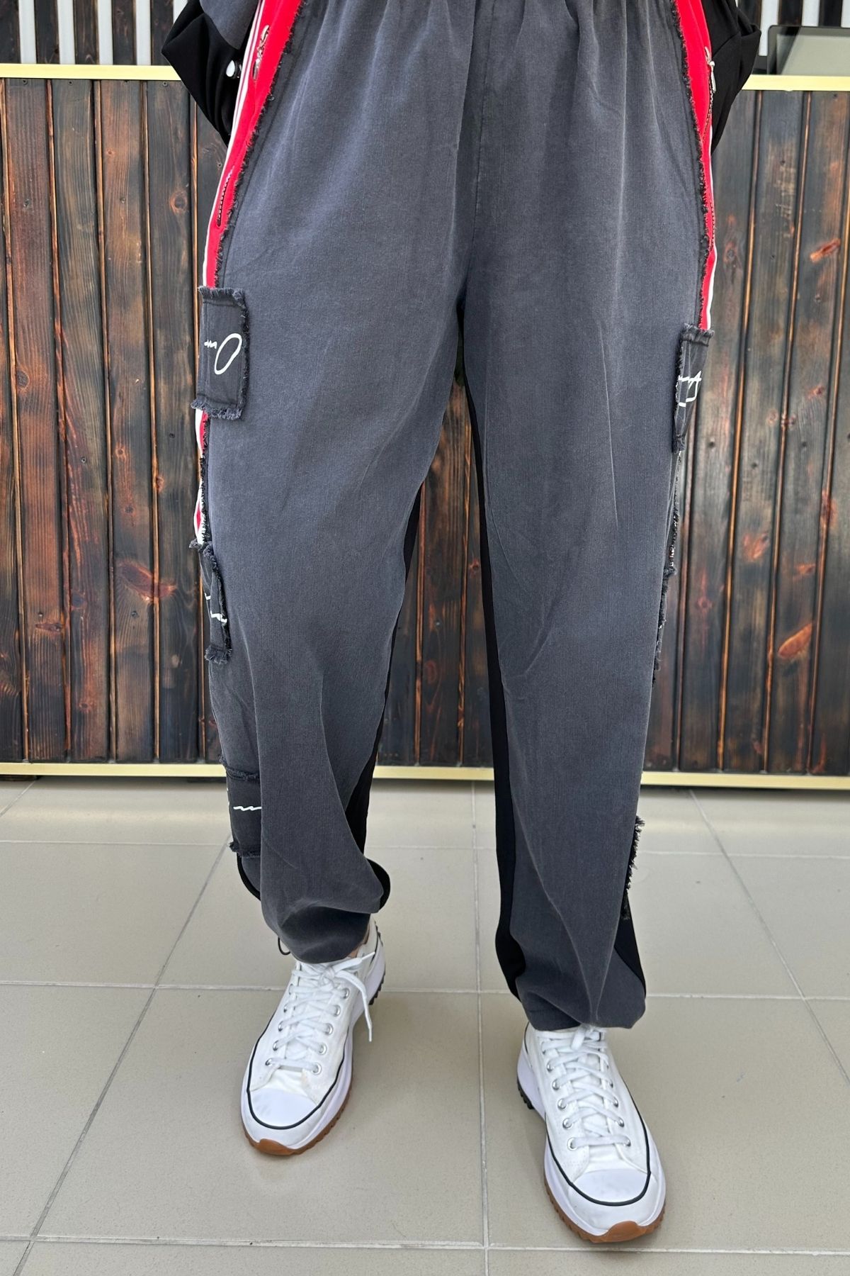 GÖKSEL İNCE KOT DETAYLI PANTALON BÜYÜK BEDEN
