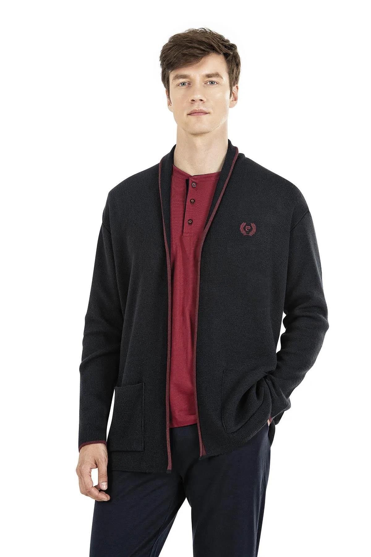Pierre Cardin Çeyizlik Triko Sabahlık, %100 Pamuklu Pijama 3'lü Çeyizlik Set Takım
