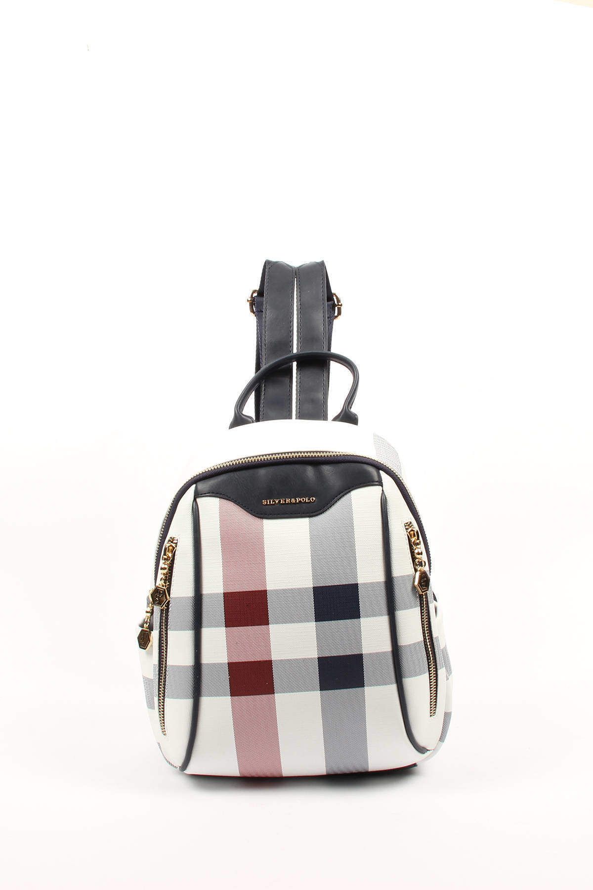 Silver Polo-BACKPACK/PLAIDSilver Polo BLACK Backpack 3