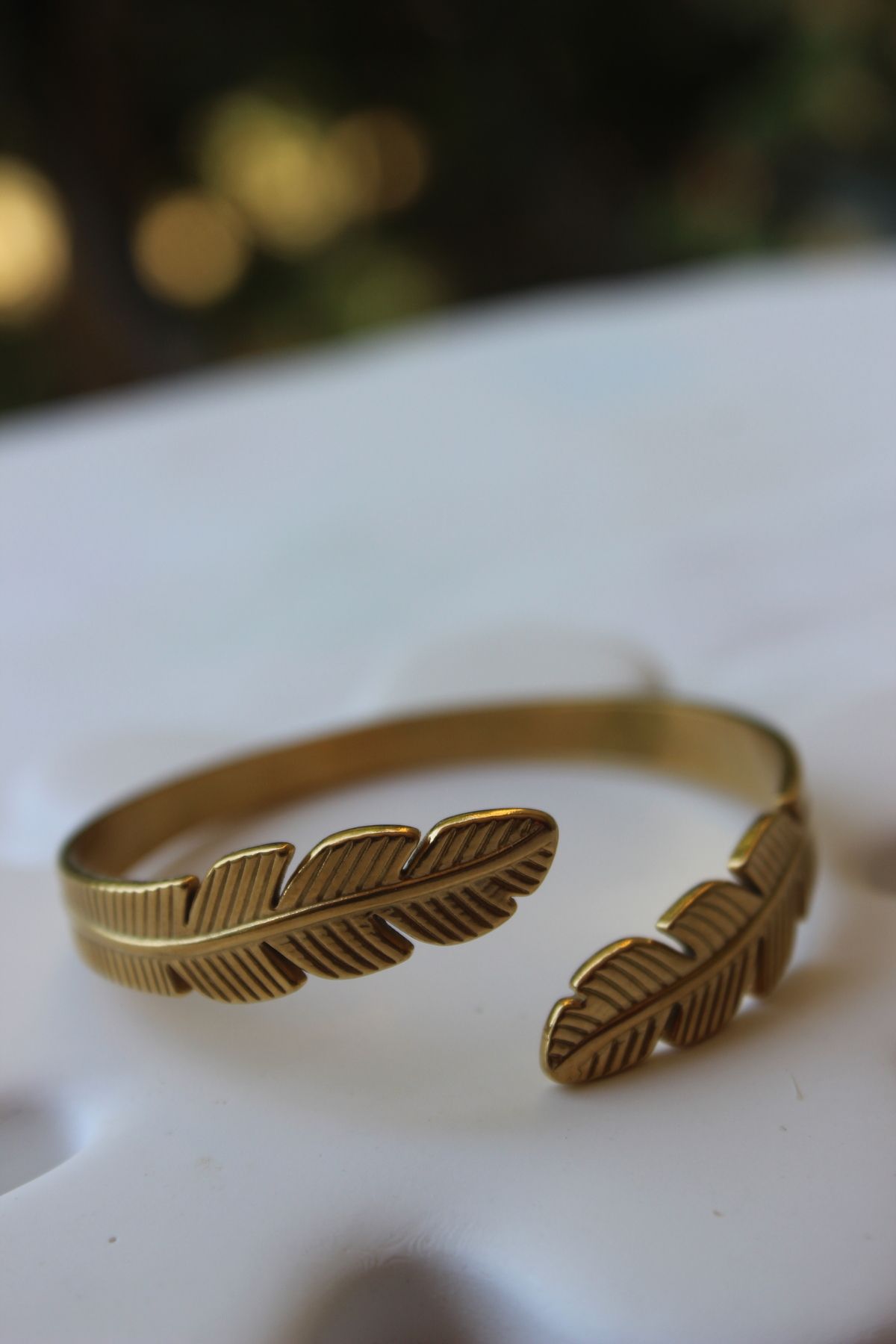 nevamor Yaprak Model Ayarlanabilir Gold Kelepçe