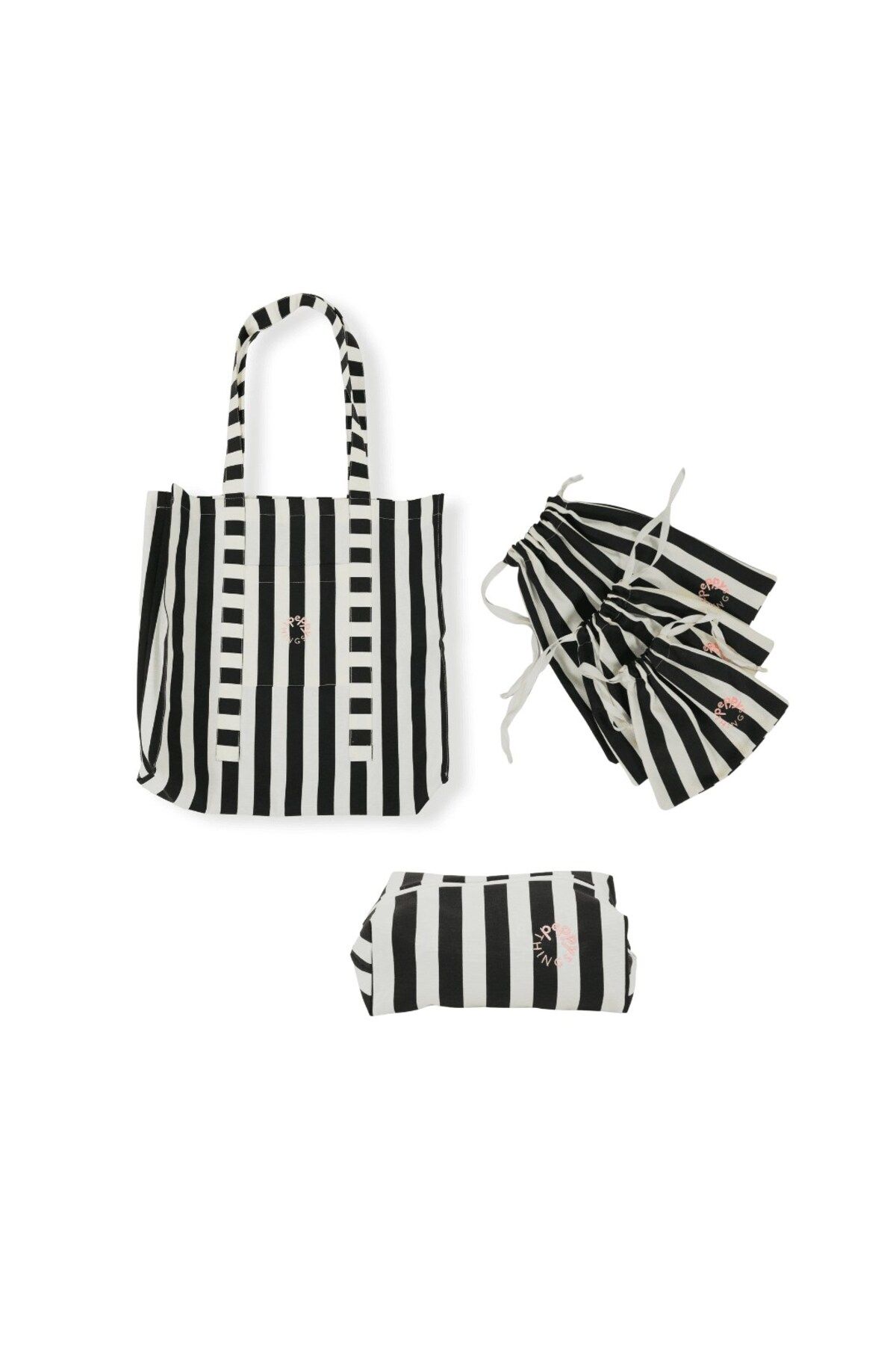 PEPPYTHINGS Rocky 3'li Set (Bez Çanta - 3'lü Kese - Makyaj Çantası)