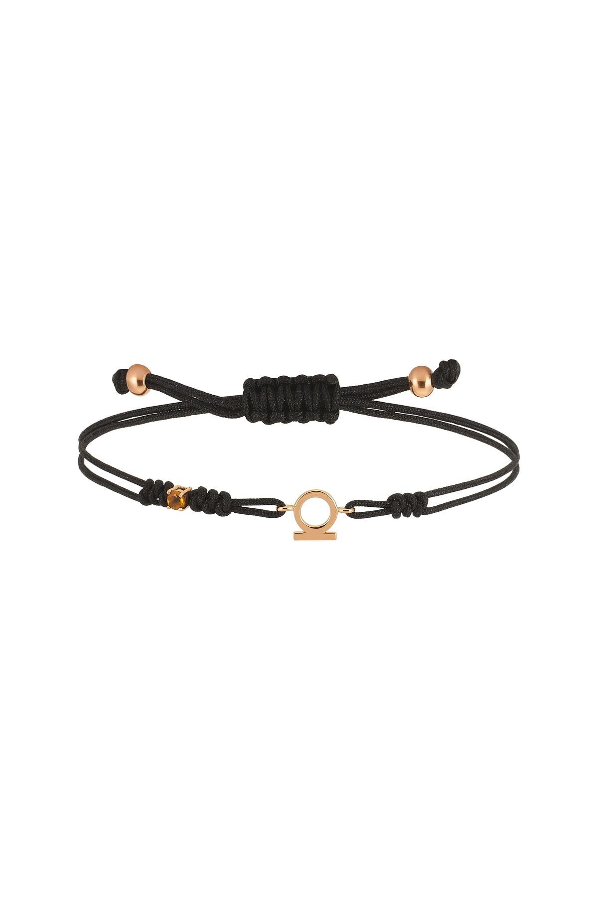 BEE GODDESS Shen Ring XS Sitrin Altın İp Bileklik