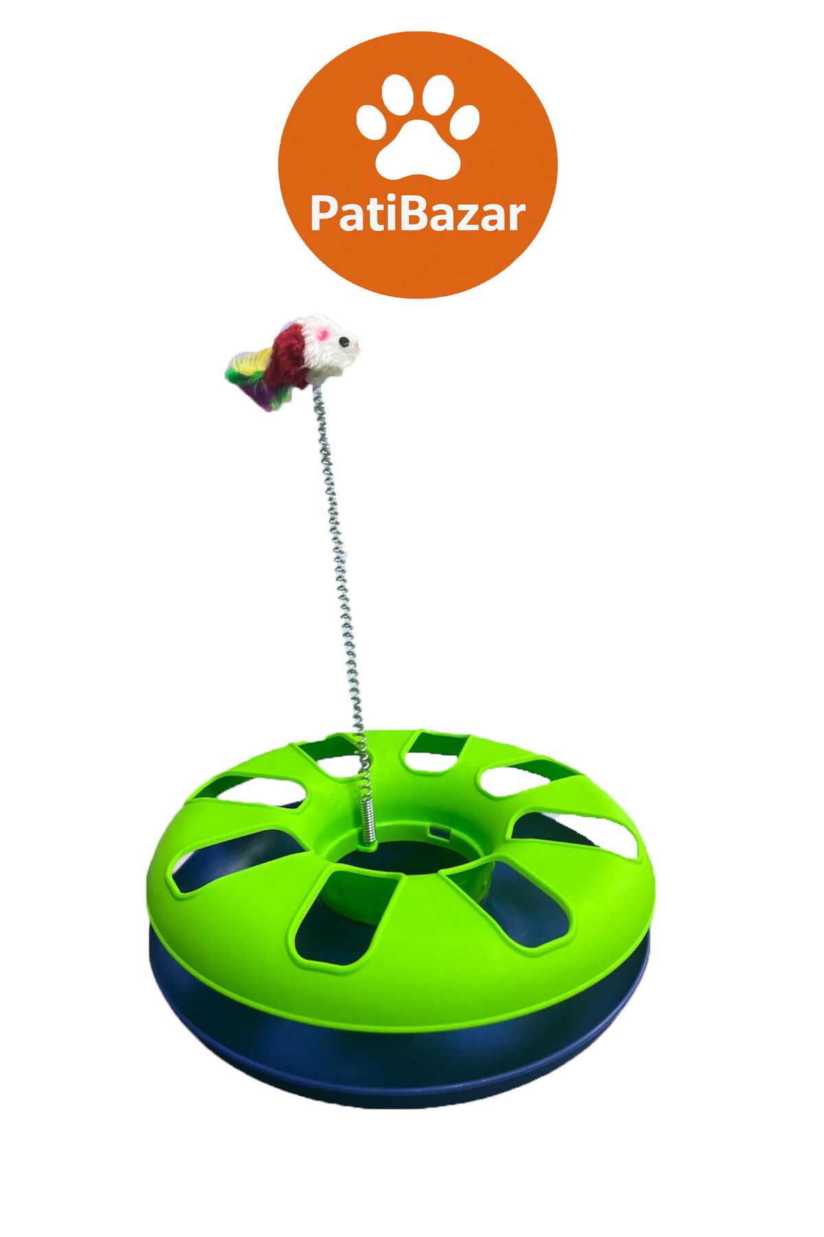 Tristar Tek Katlı Çember Kedi Oyuncak Yaylı Fareli