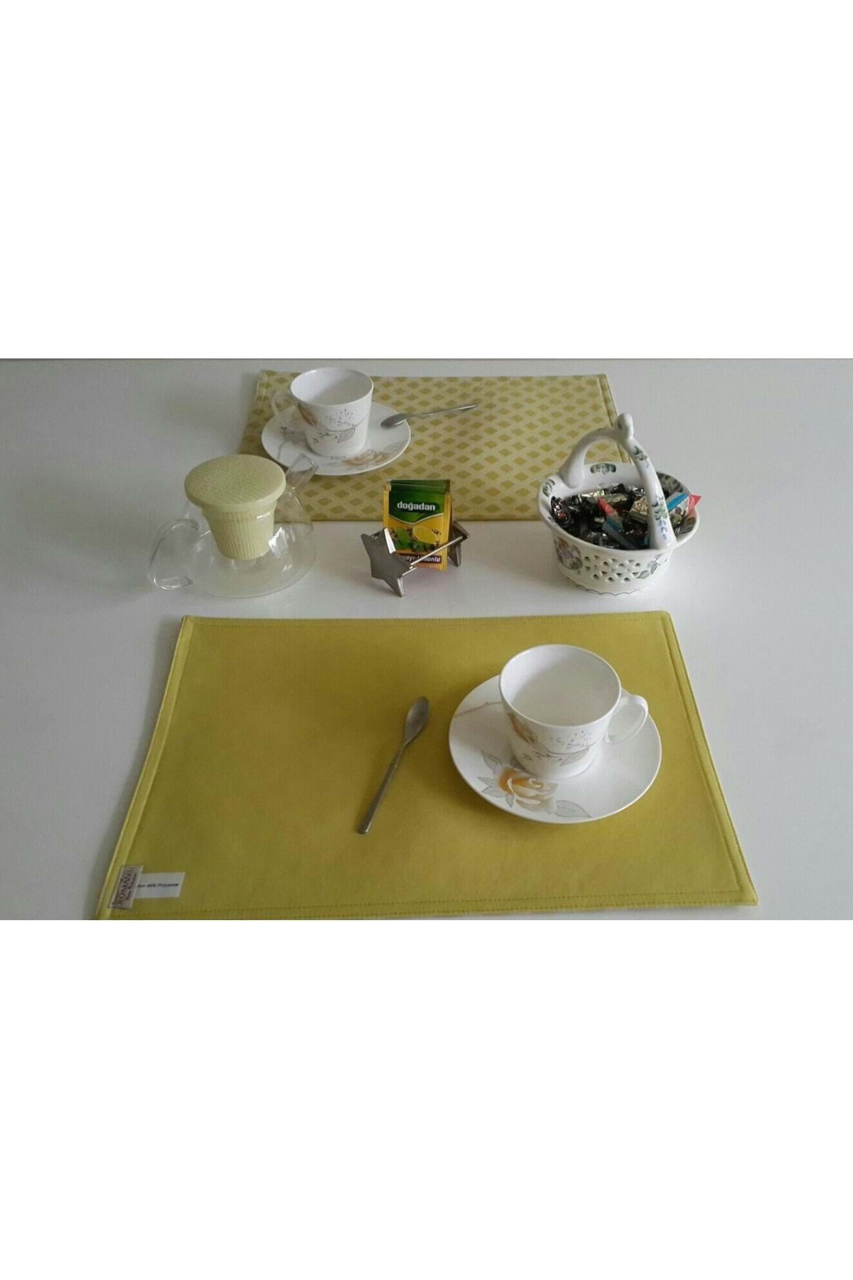 Elioure Hardal renkli 32x45 cm Amerikan servis, şık ve kullanışlı masa dekoru