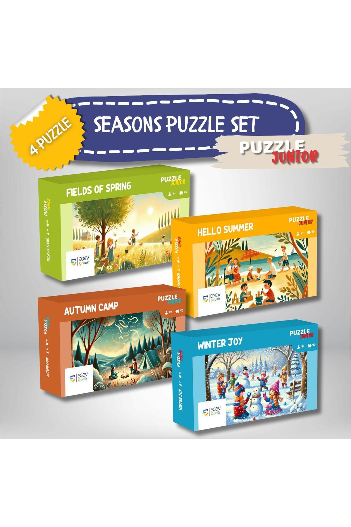 EGEV ÇOCUK Seasons Puzzle Set