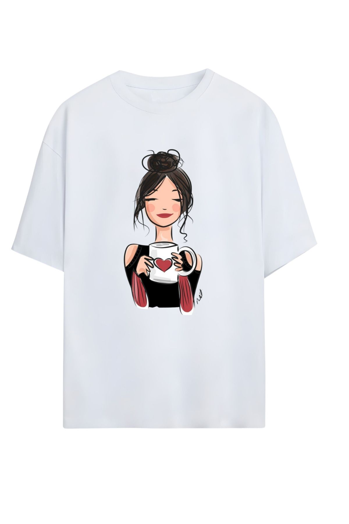 MAGORS GraffTee Unisex %100 Organik Pamuk Bisiklet Yaka Illustrasyon Baskılı Özel Tasarım T-shirt