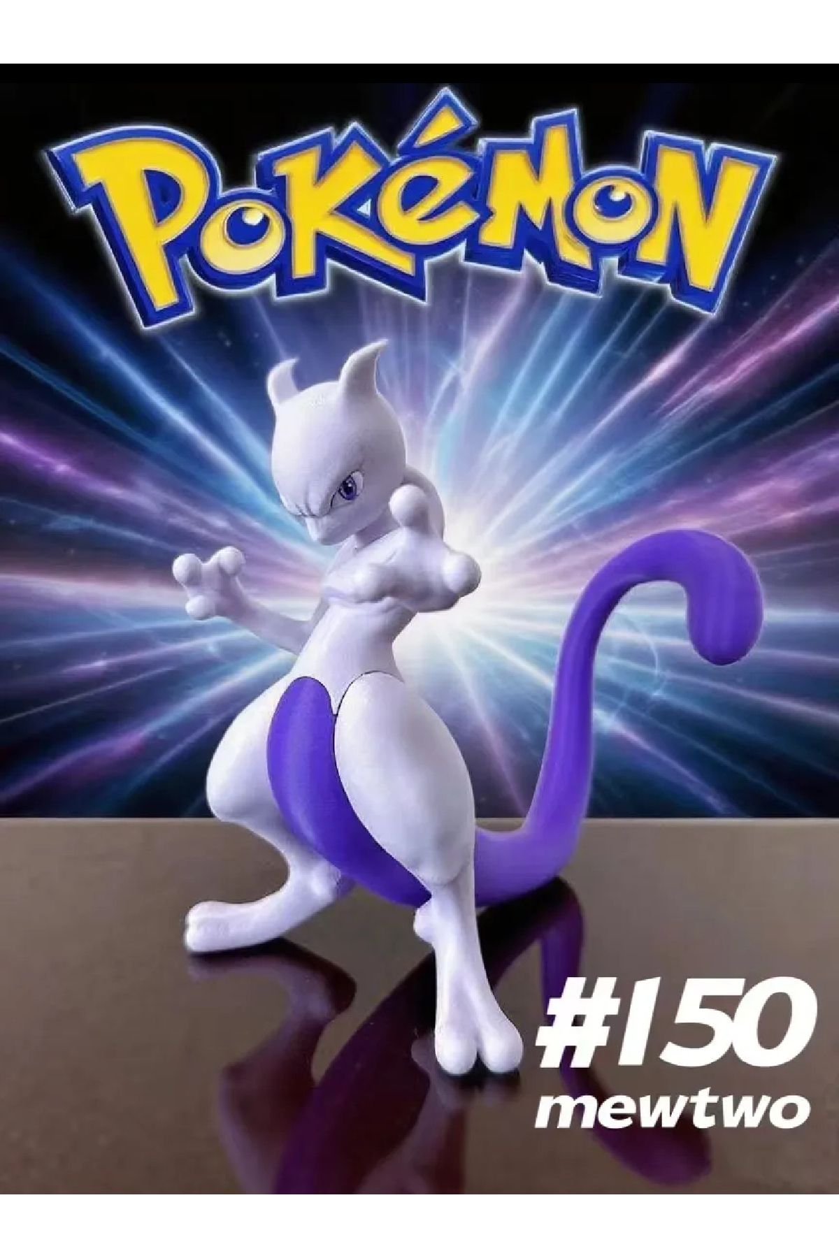 üç boyutlu haller Mewtwo Pokemon Figürü